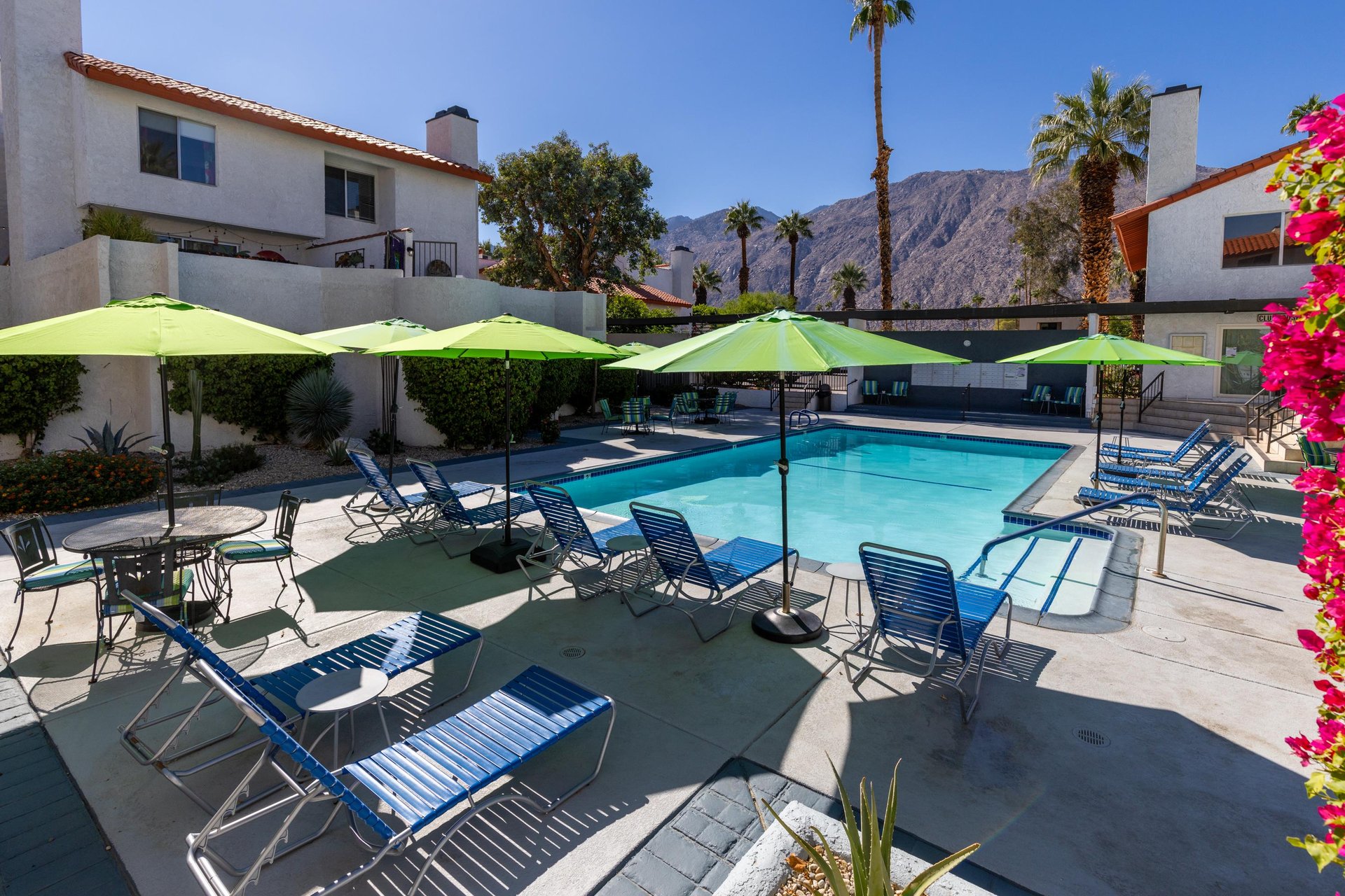 Tons of lounge chairs next to the pool