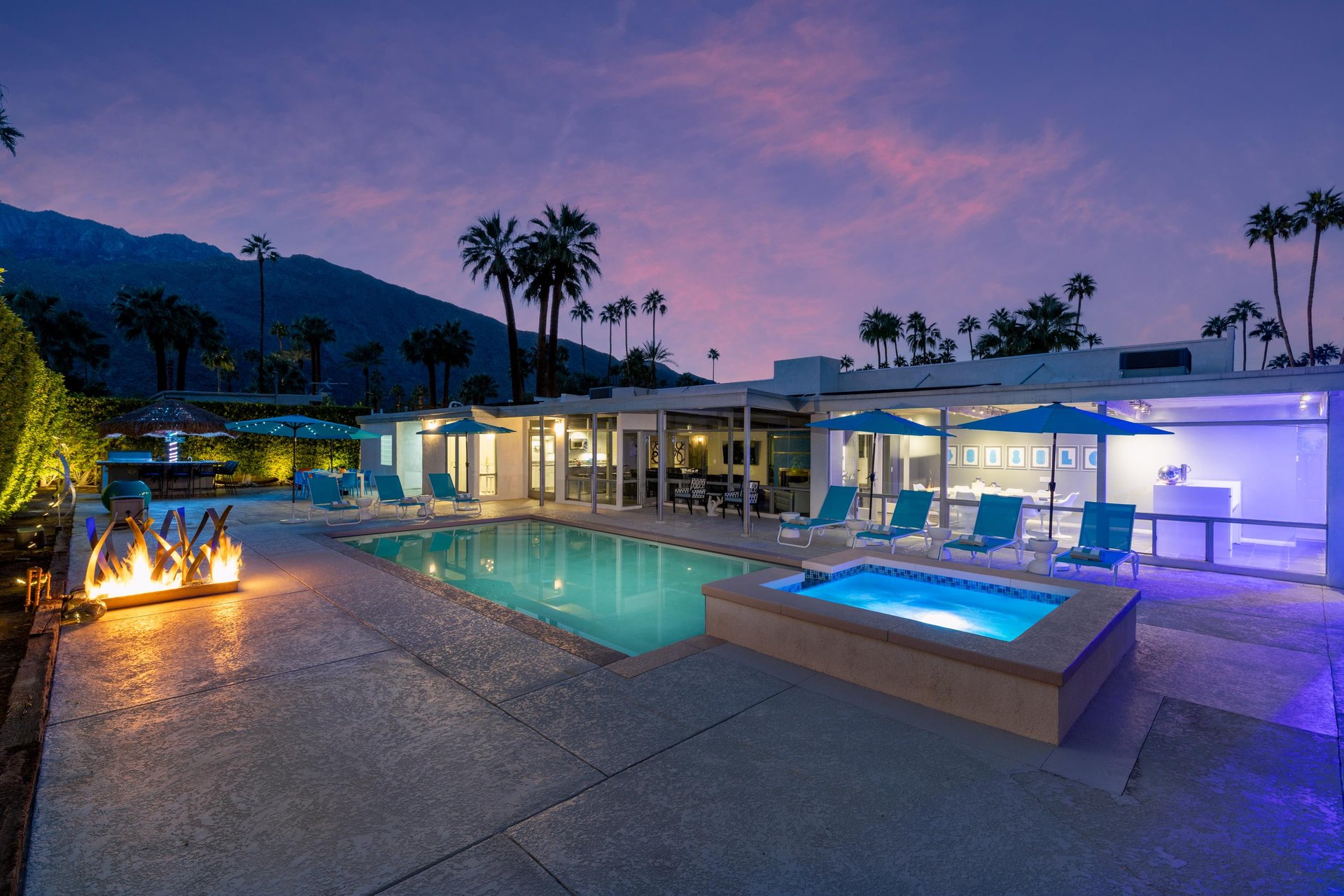 Time for an evening dip in the pool