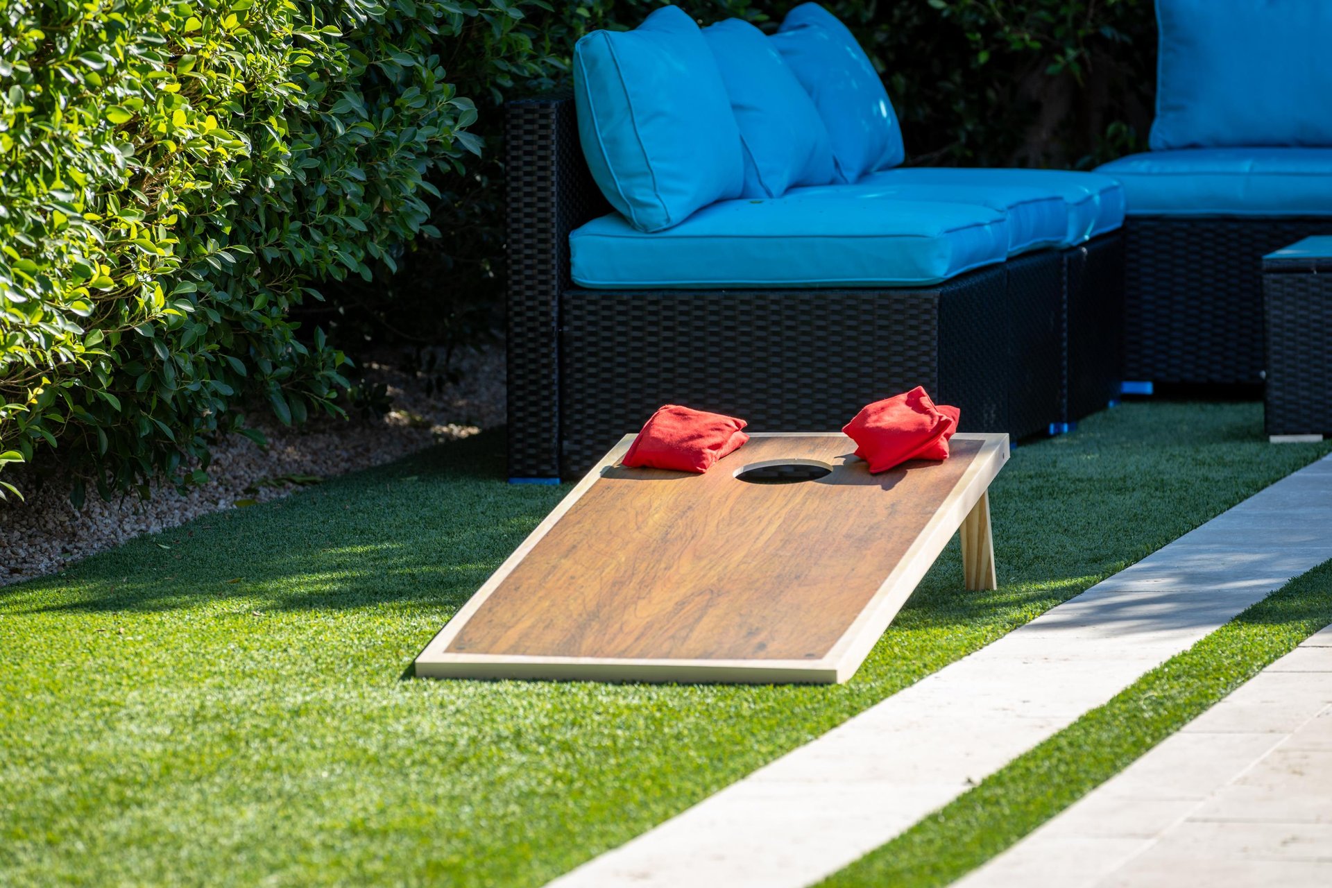 Time for a game of corn hole