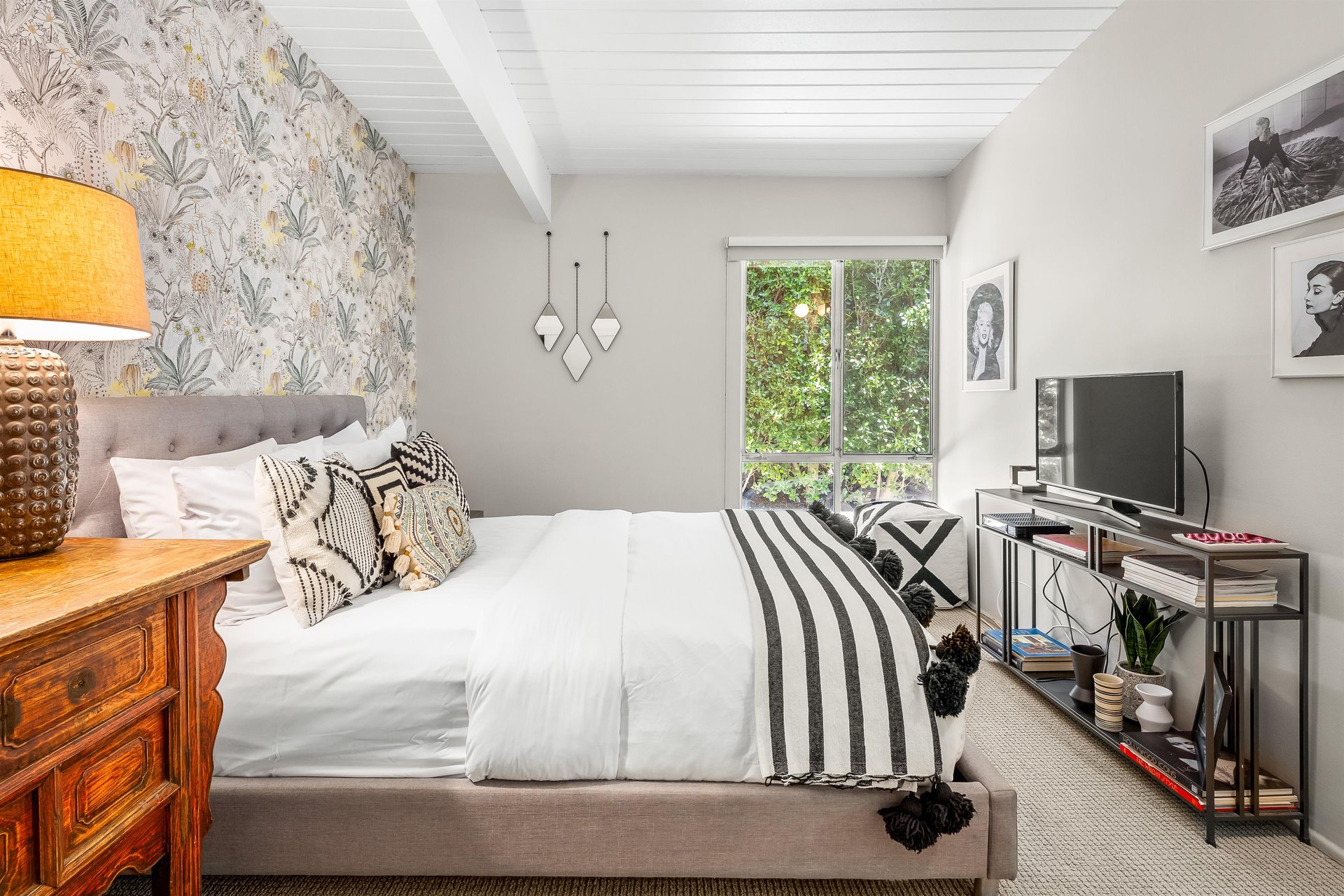 Guest bedroom backyard access