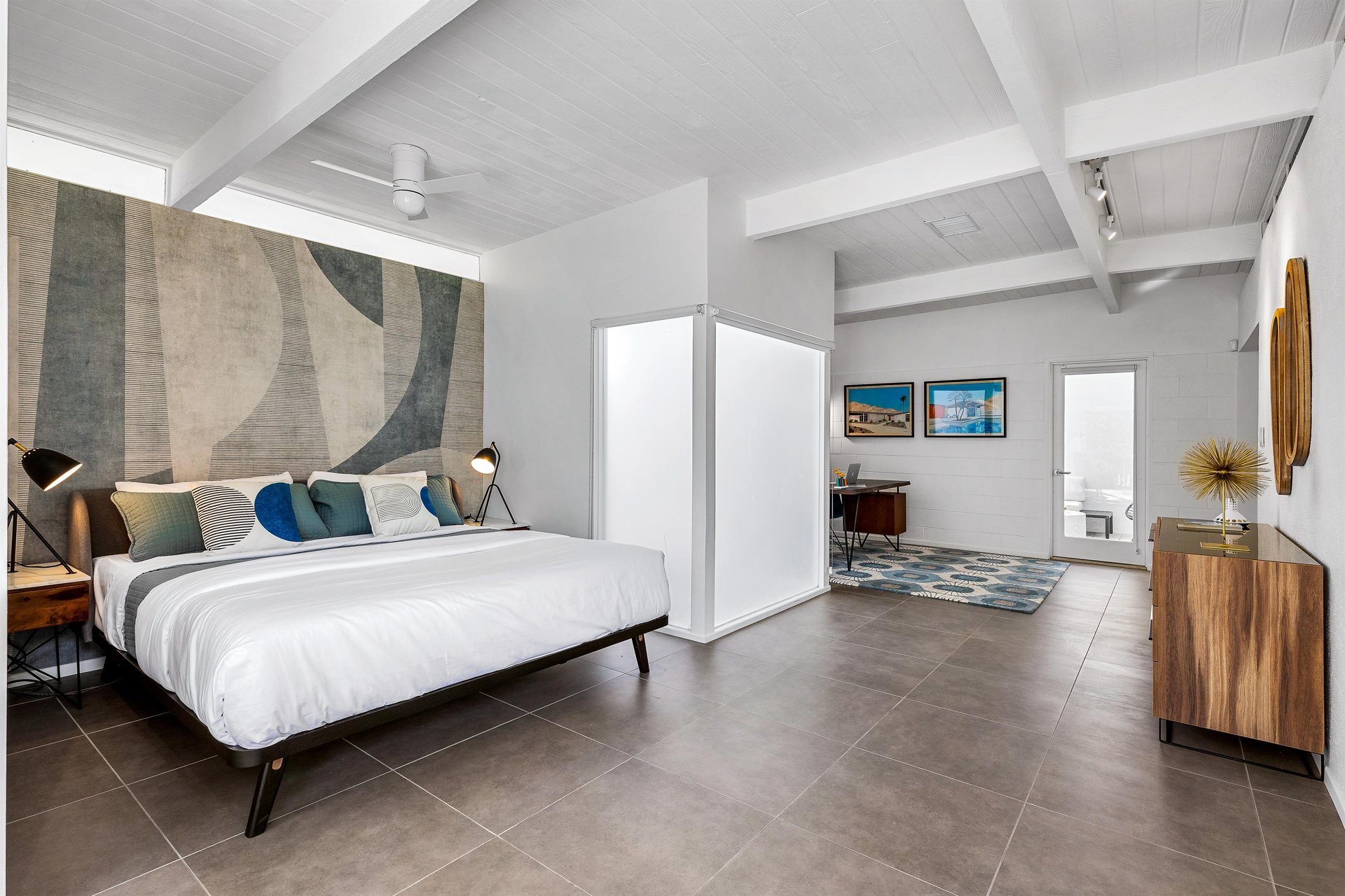 Spacious guest bedroom