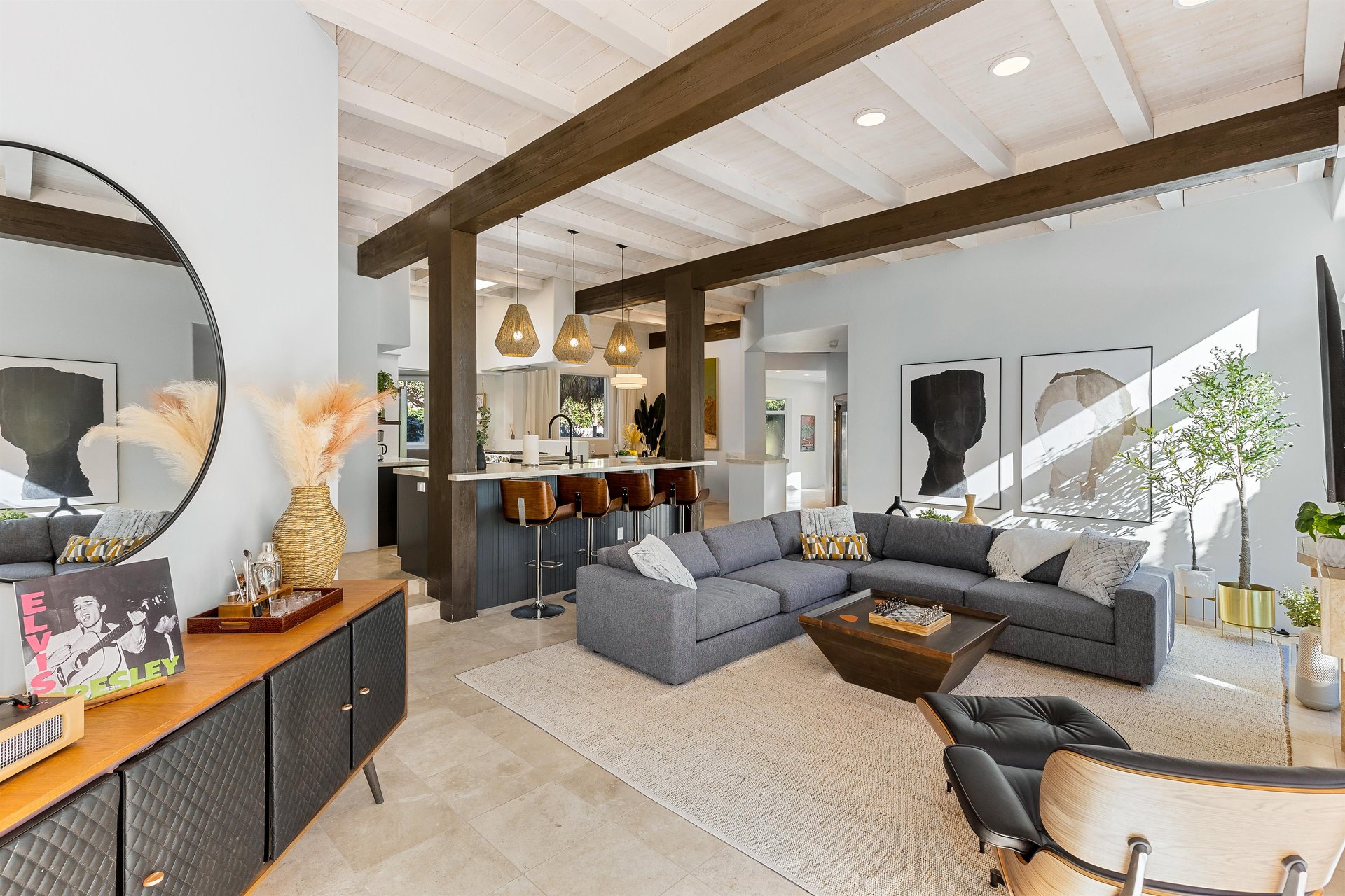 Stunning wood ceilings