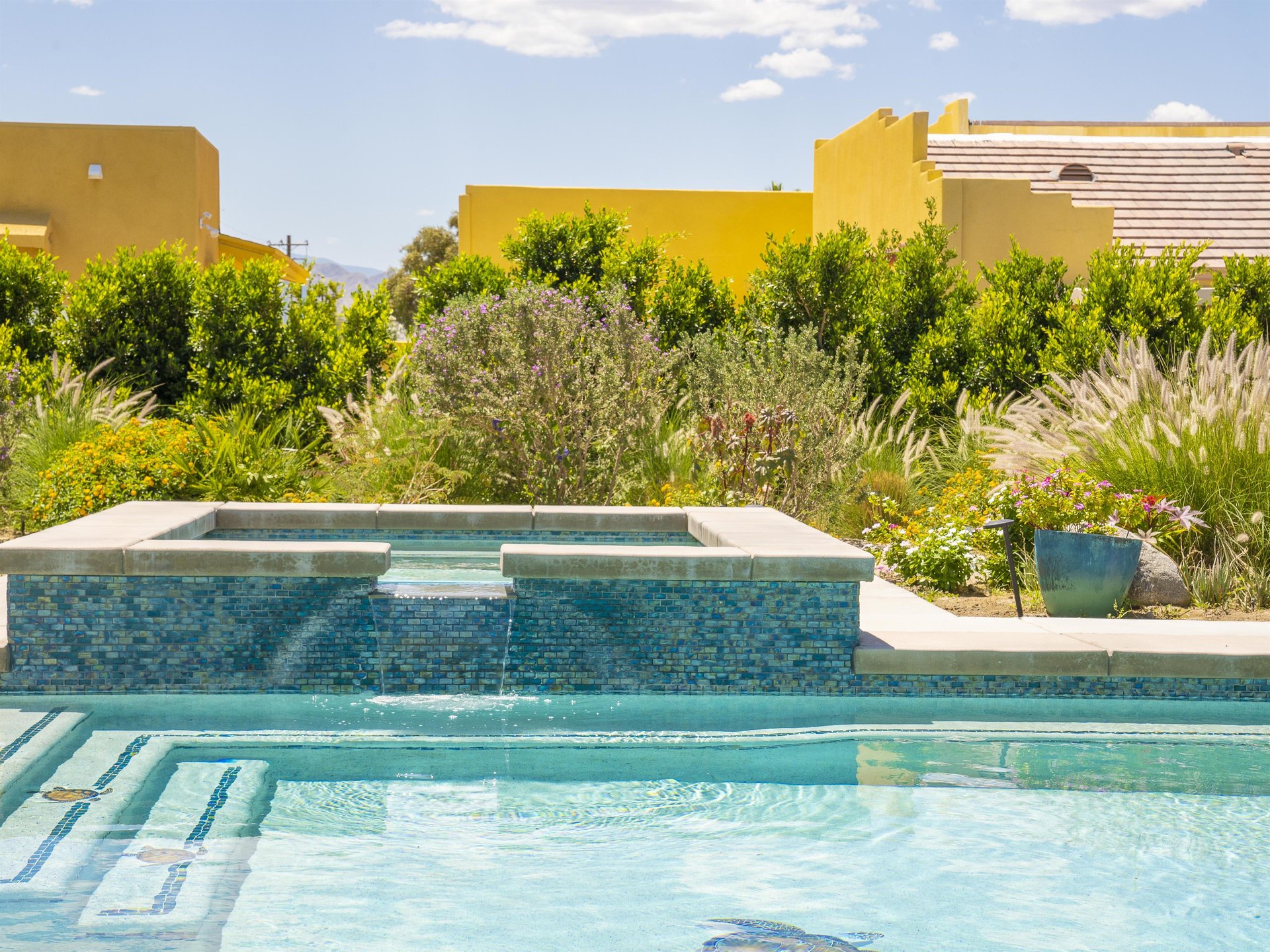 Jacuzzi with a Waterfall