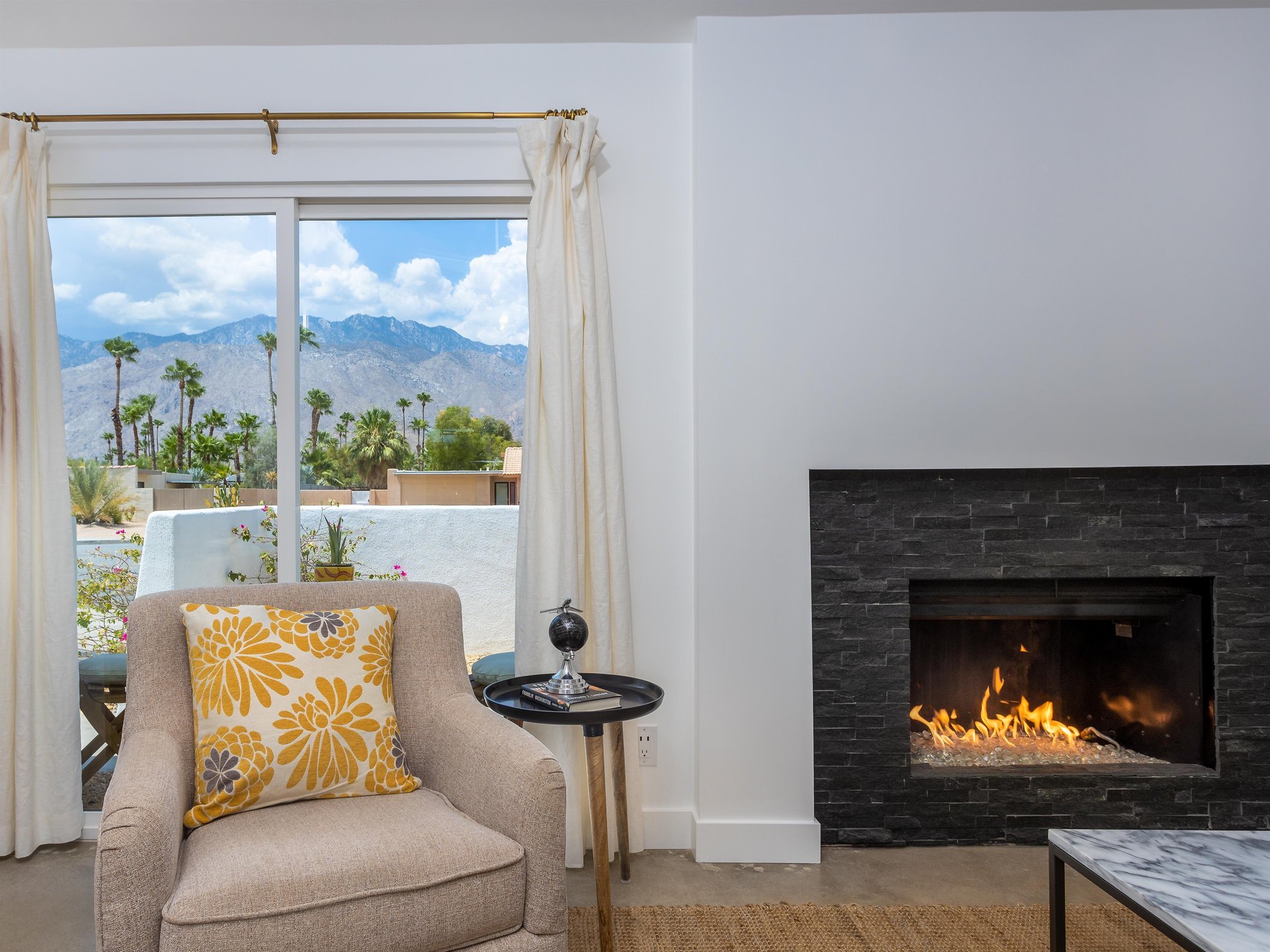 Beautiful mountain views from the living room