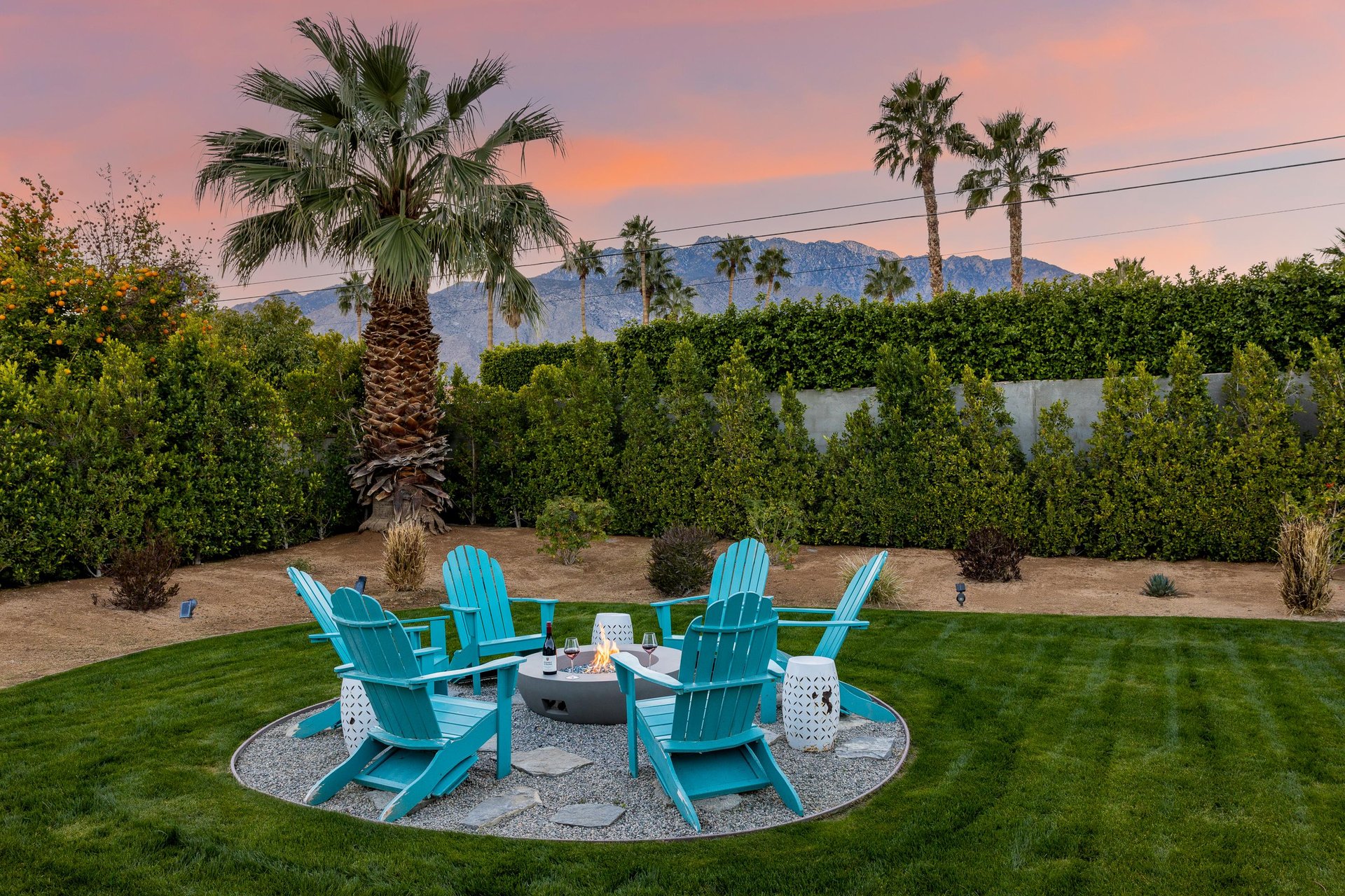 Watch the sun set behind majestic mountains