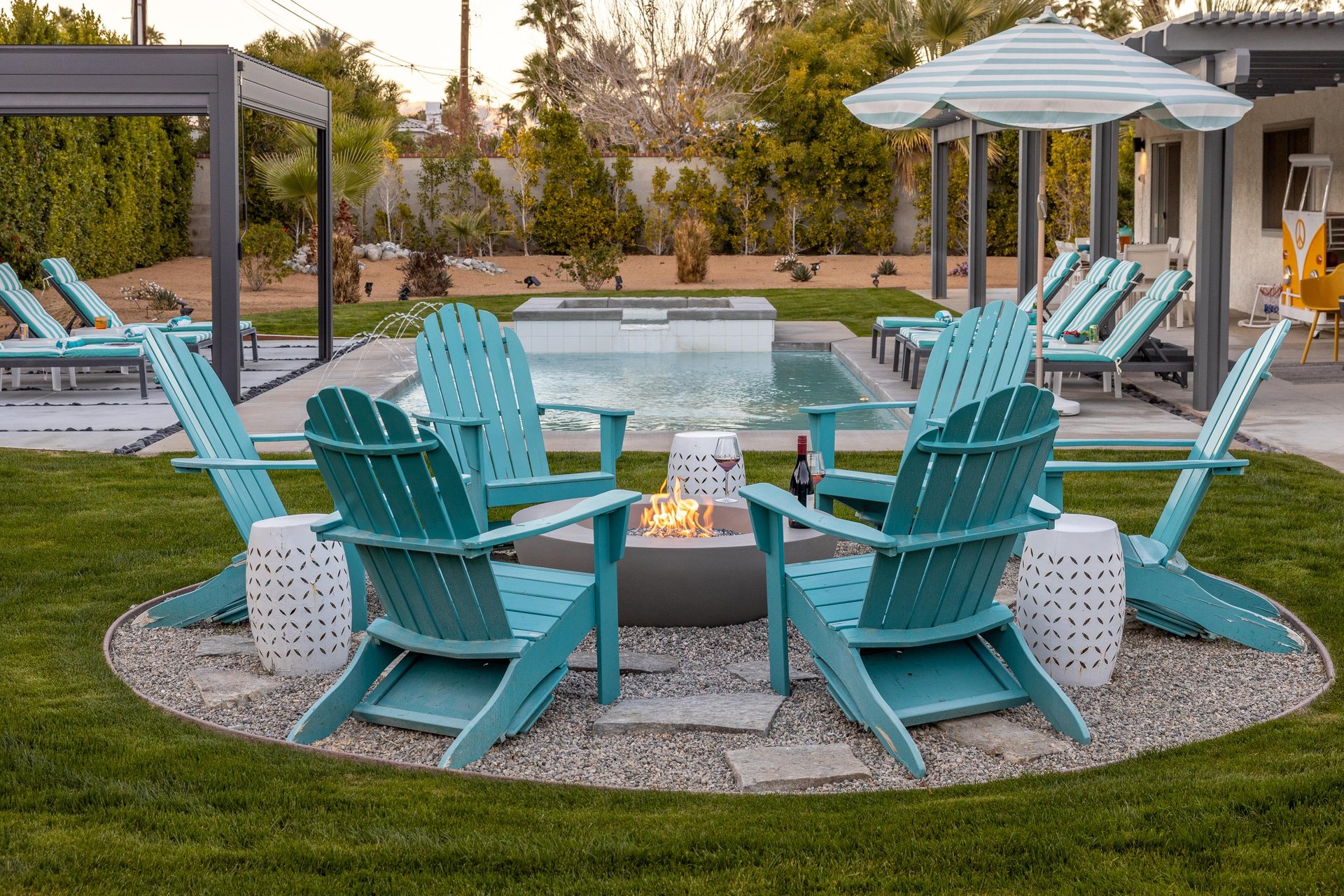 Cozy up around the fire