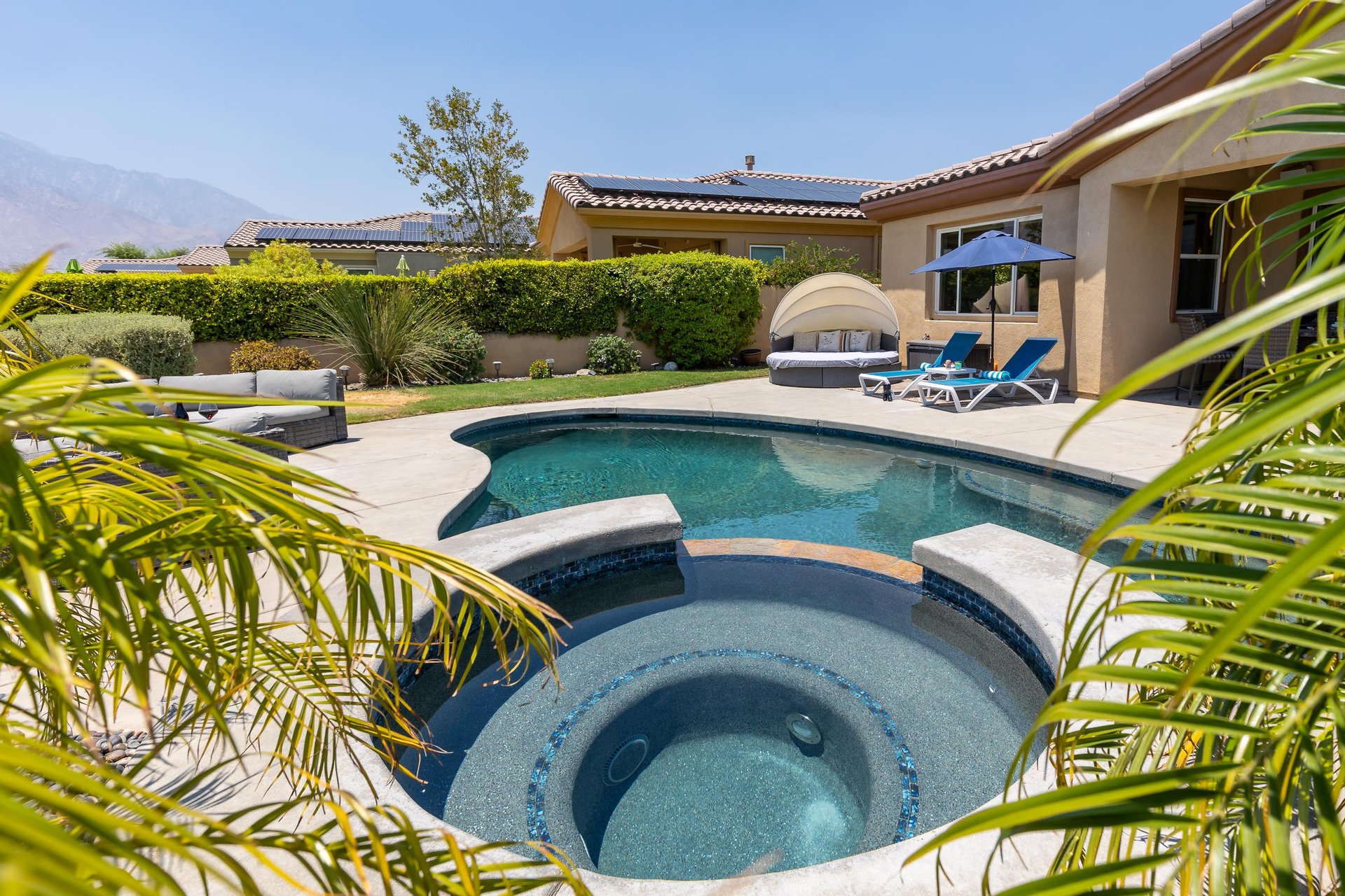 Lounge the day away in the pool