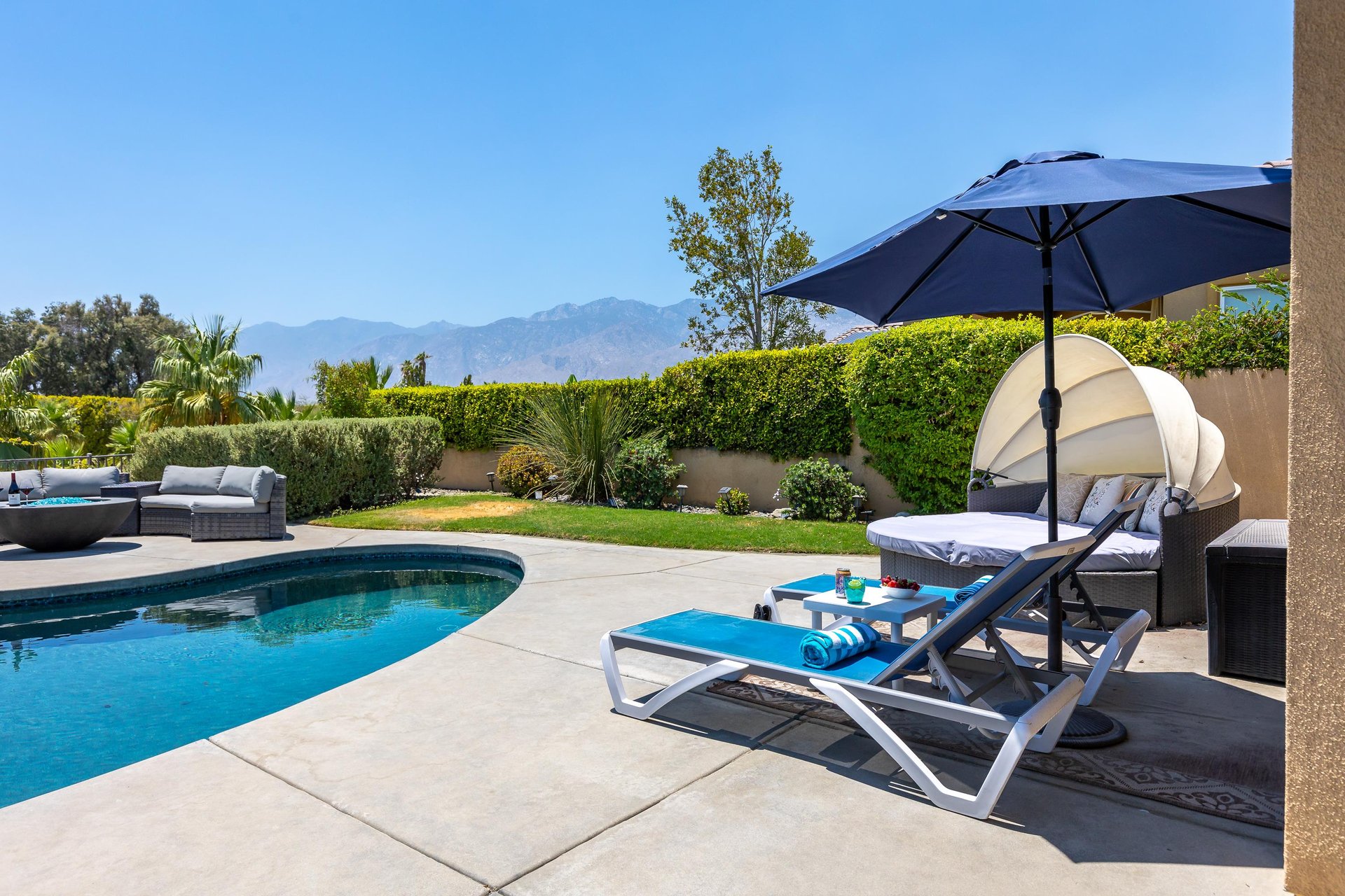 Lounge the day away in the pool