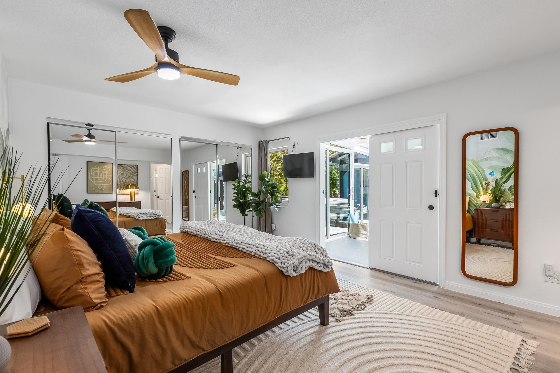 Spacious guest bedroom