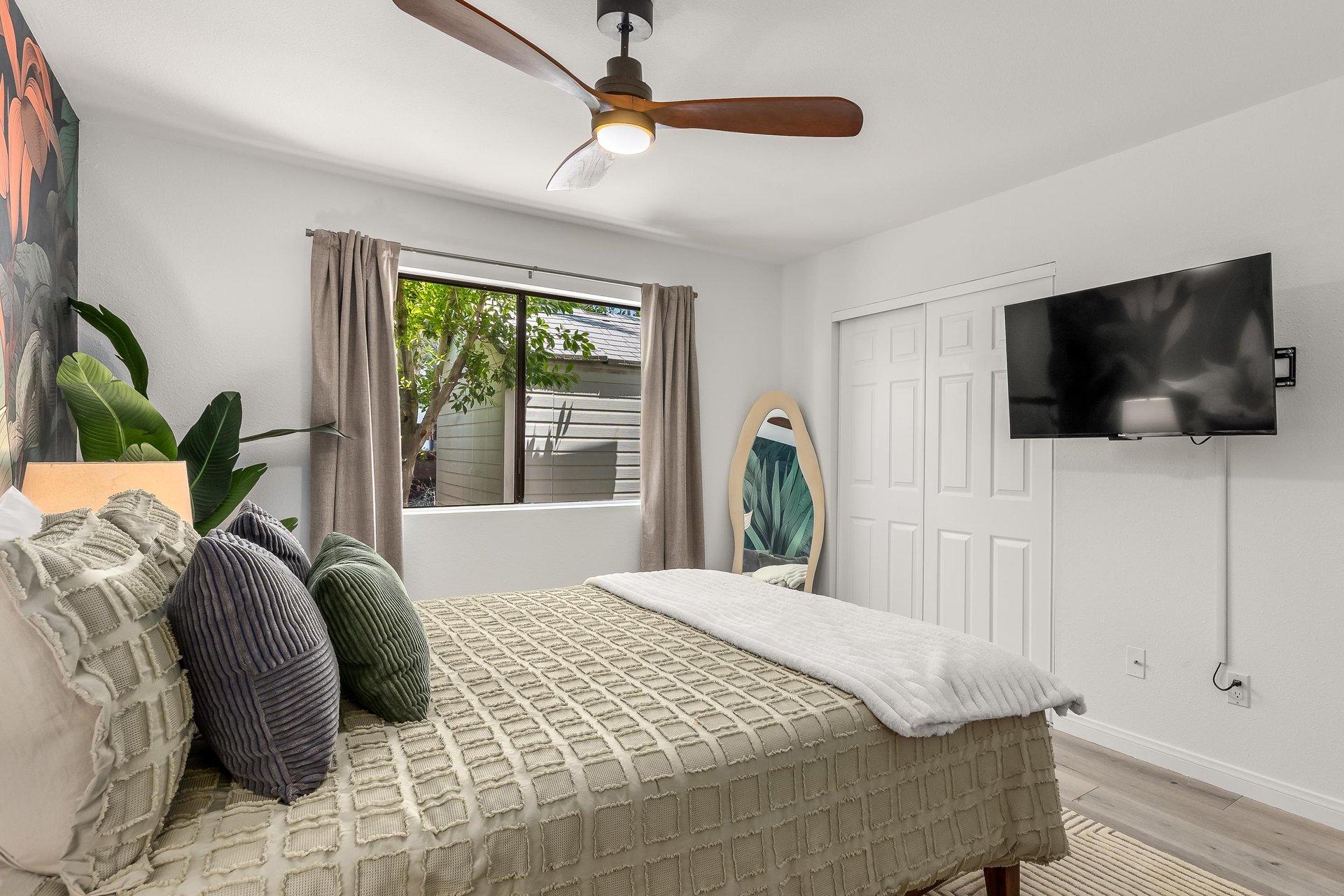 Peaceful guest bedroom