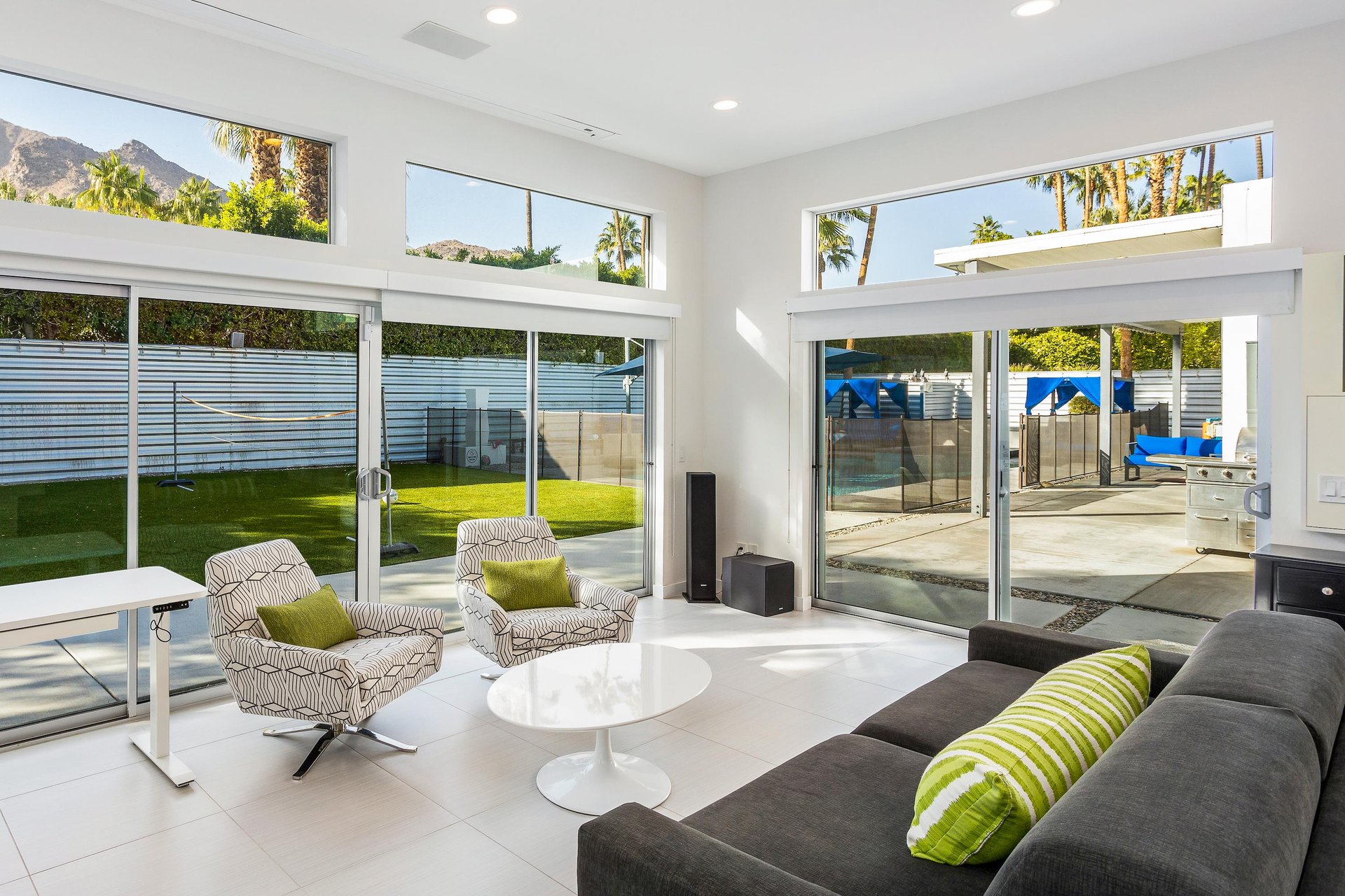 Lots of windows to let the natural light pour in