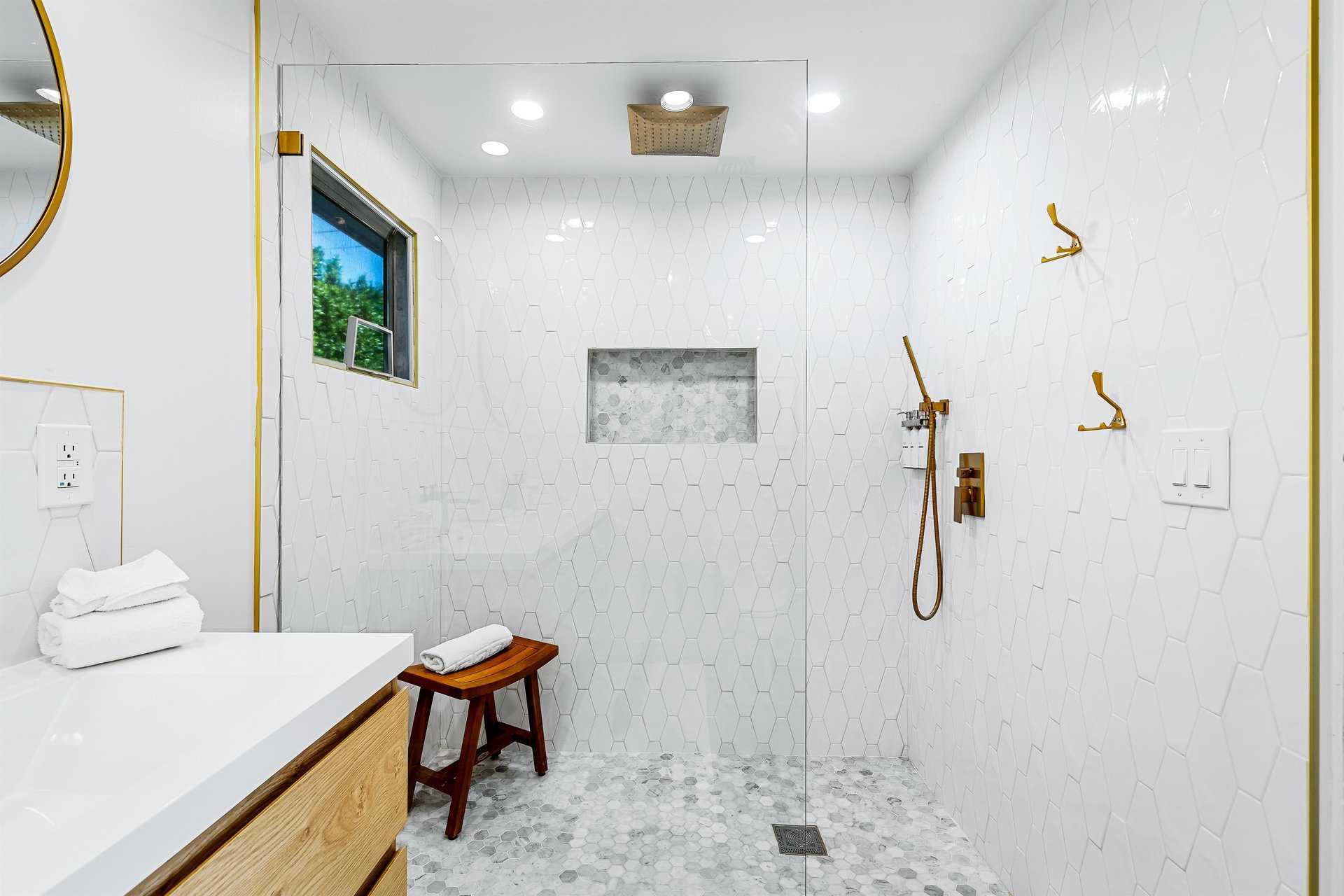 WalkIn Rainfall Shower