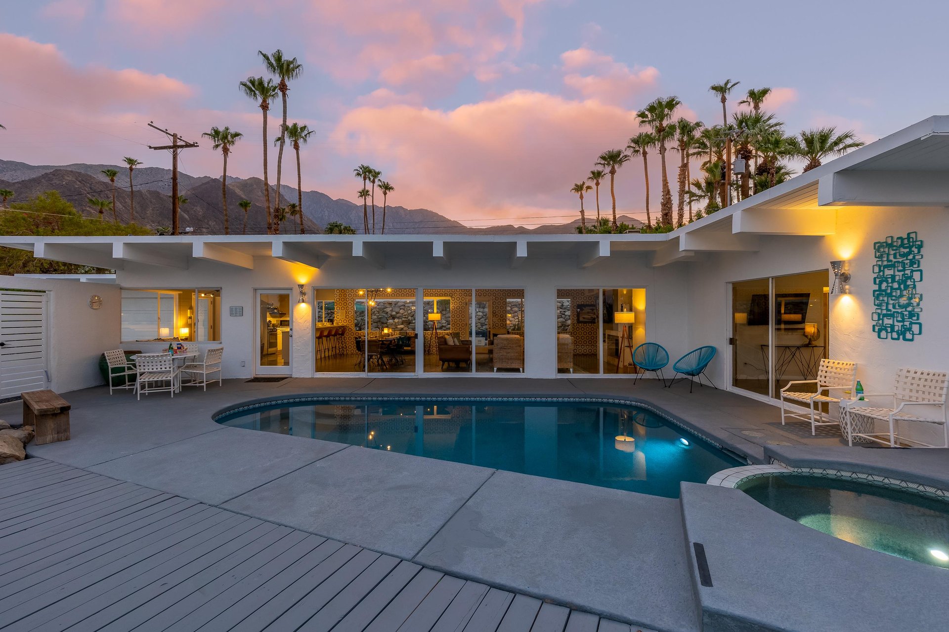 Watch the sun set over purple mountains