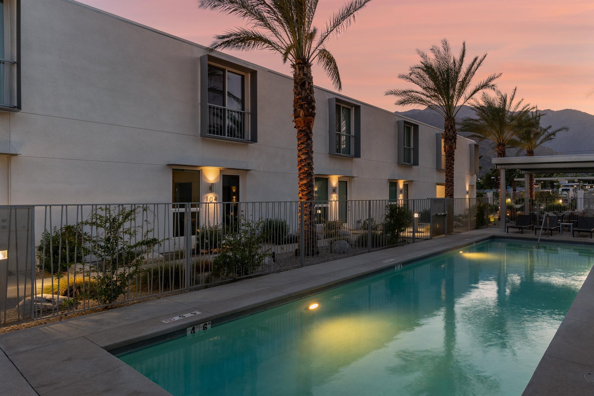 Swim under the setting sun