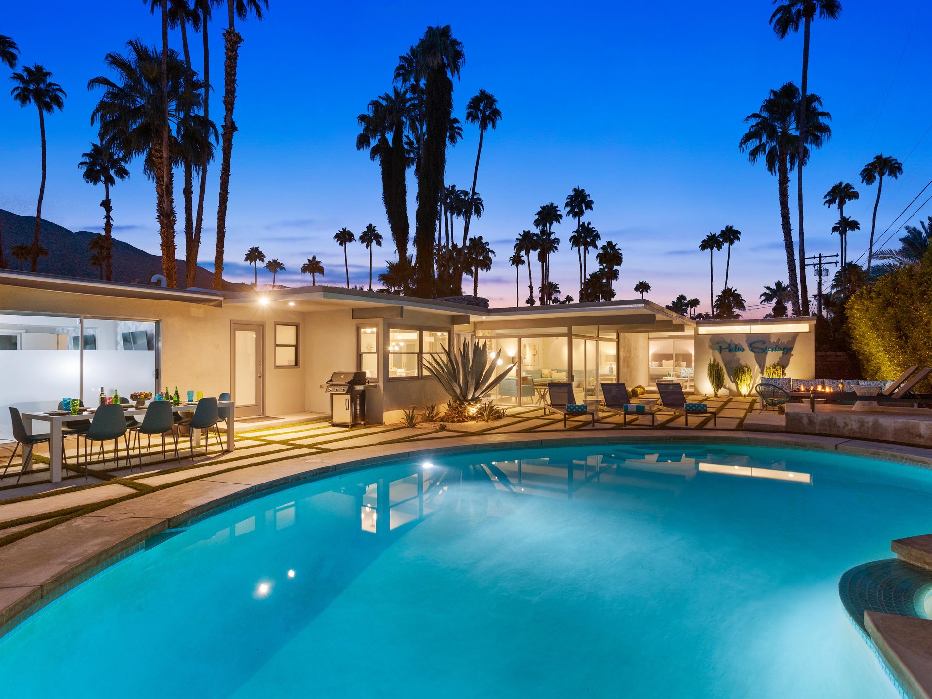 Palm Springs evening skies