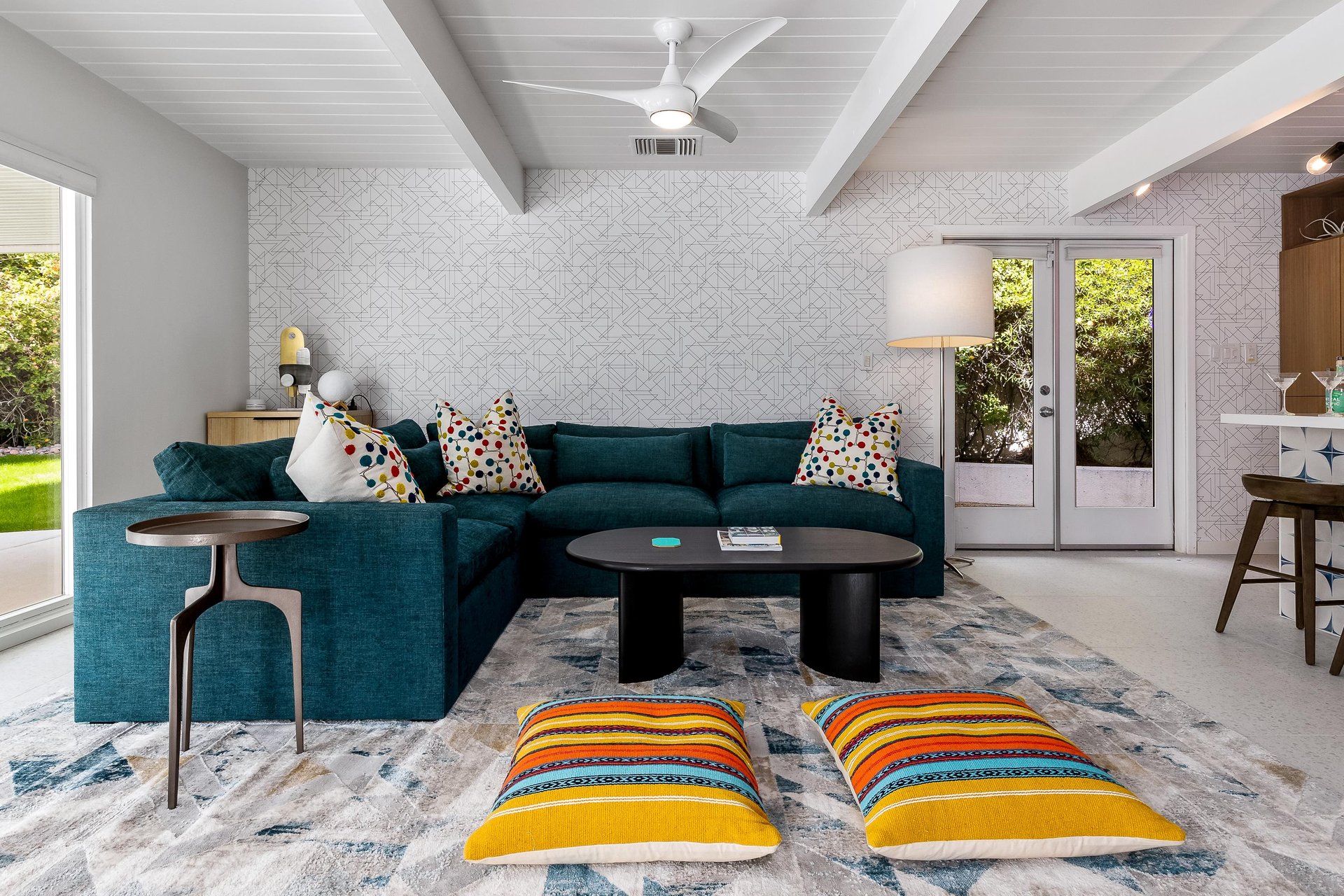 Roomy and inviting couch