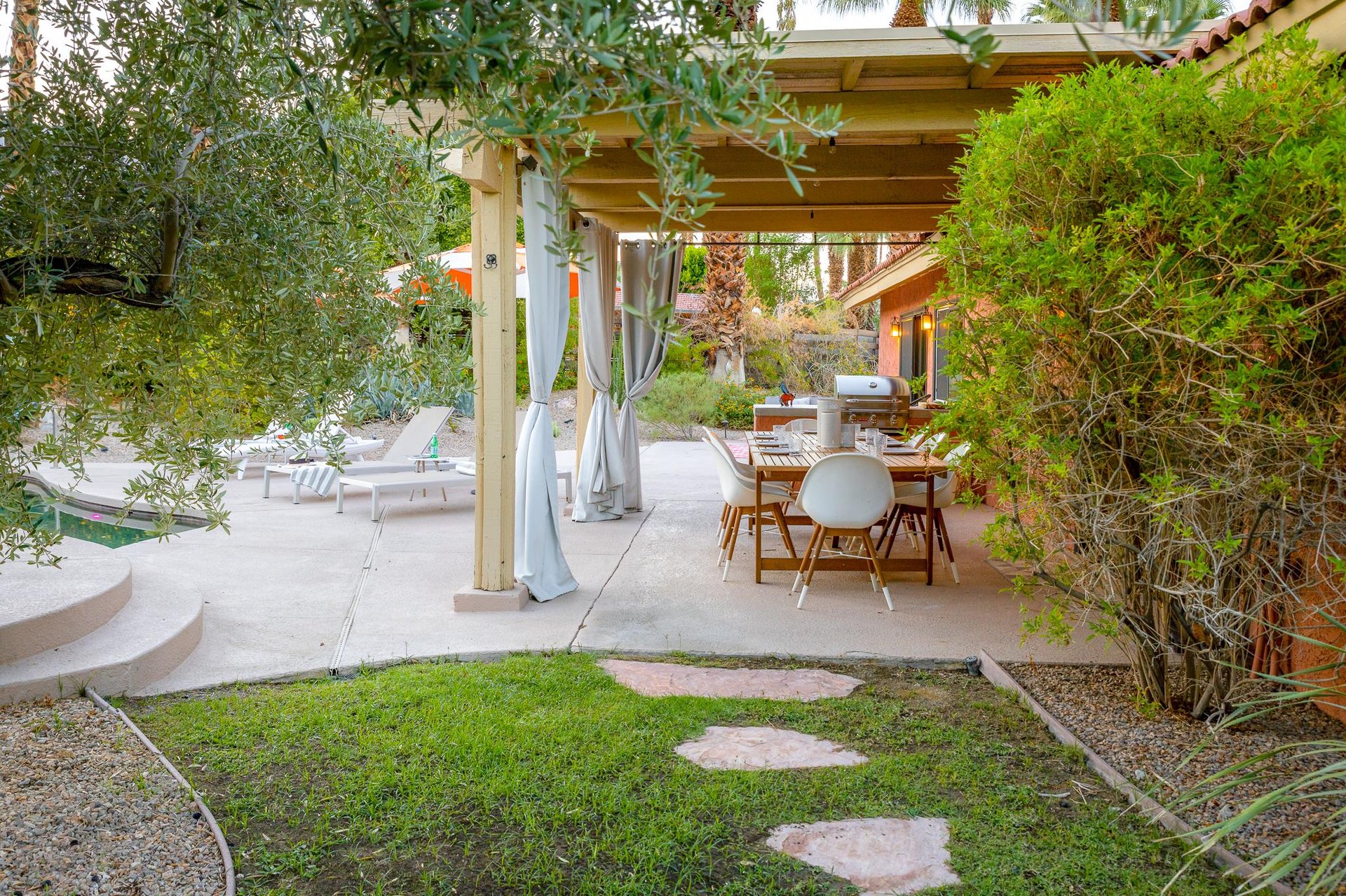 Gorgeous covered outdoor dining