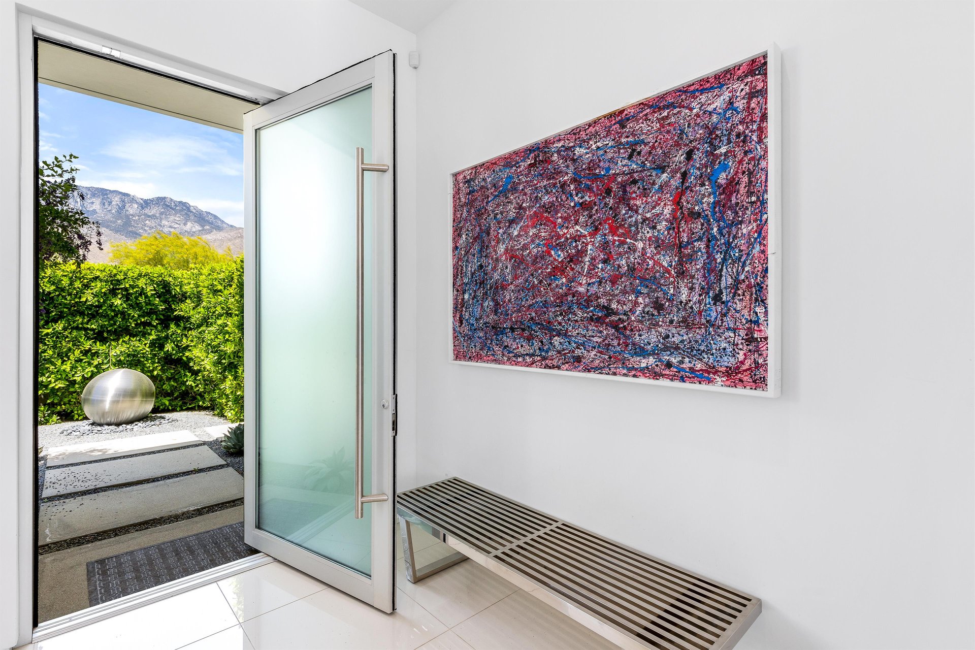 A pop of color to greet you