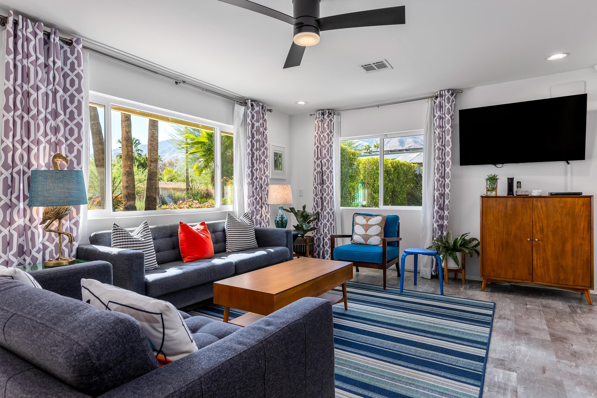 Beautifully appointed living room