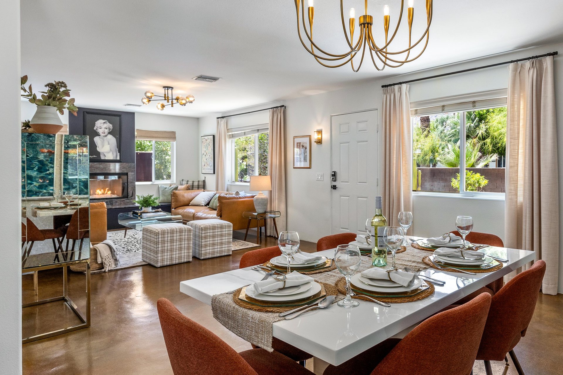 Open concept living space