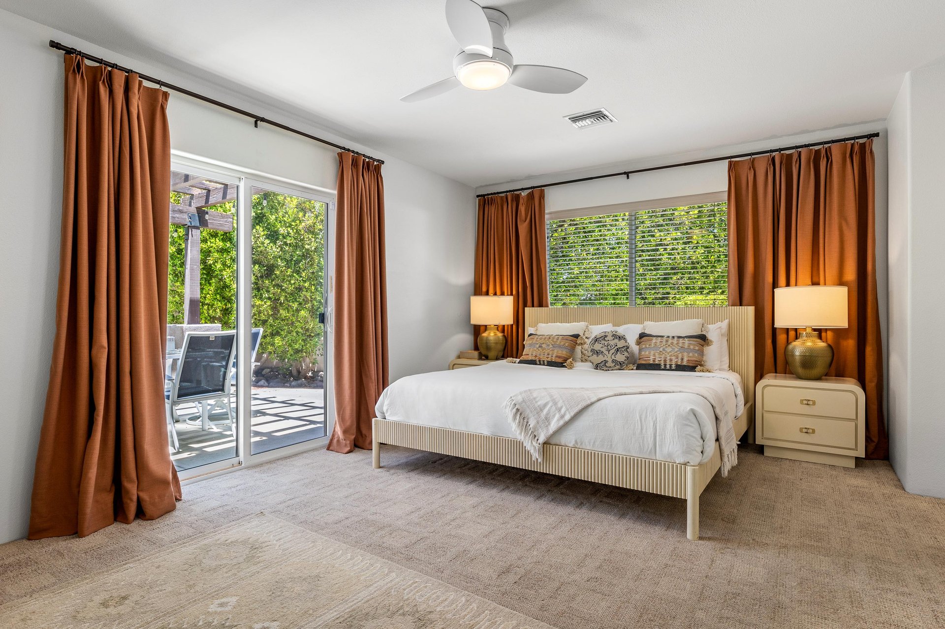 Spacious guest bedroom