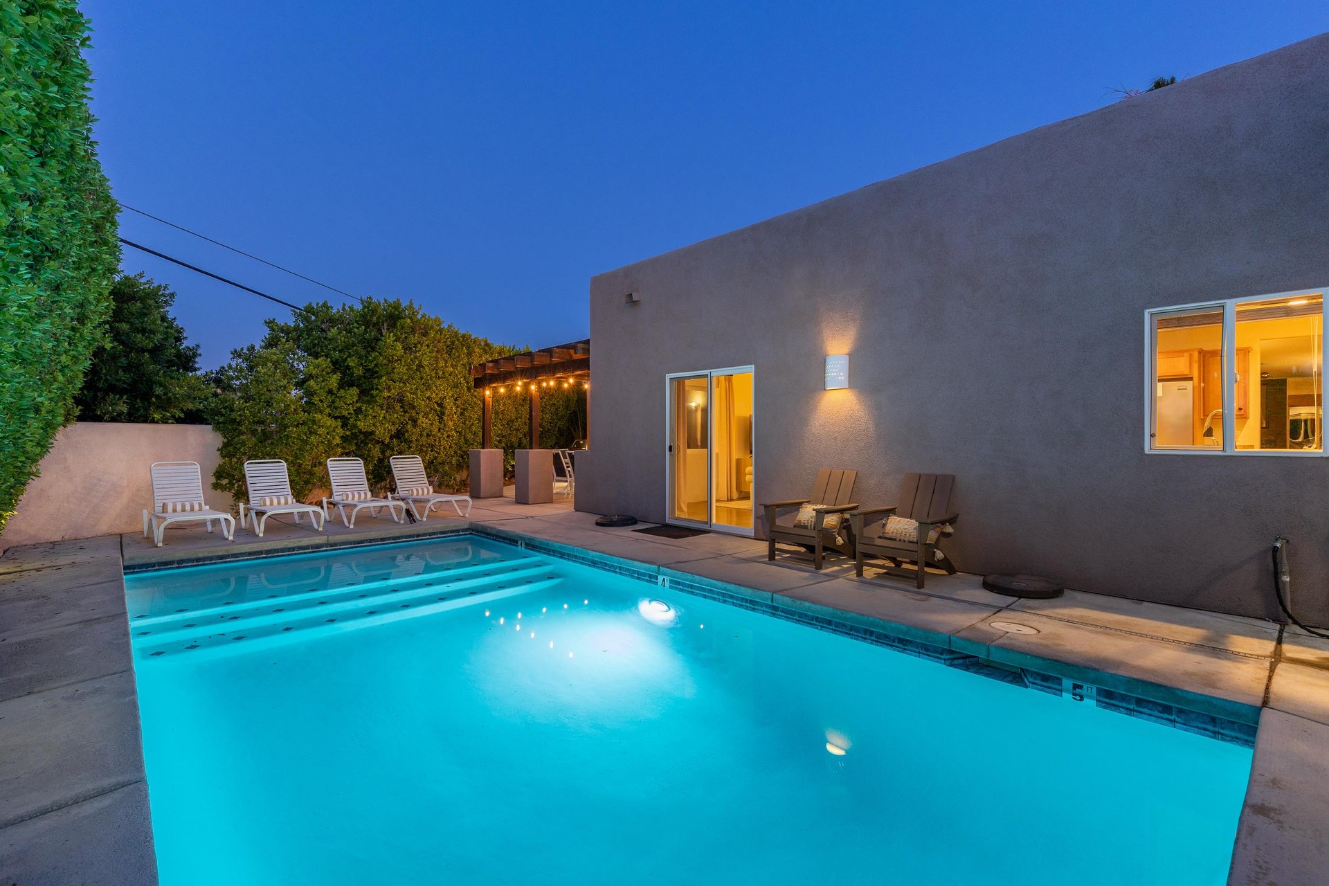 Swim under twilight skies