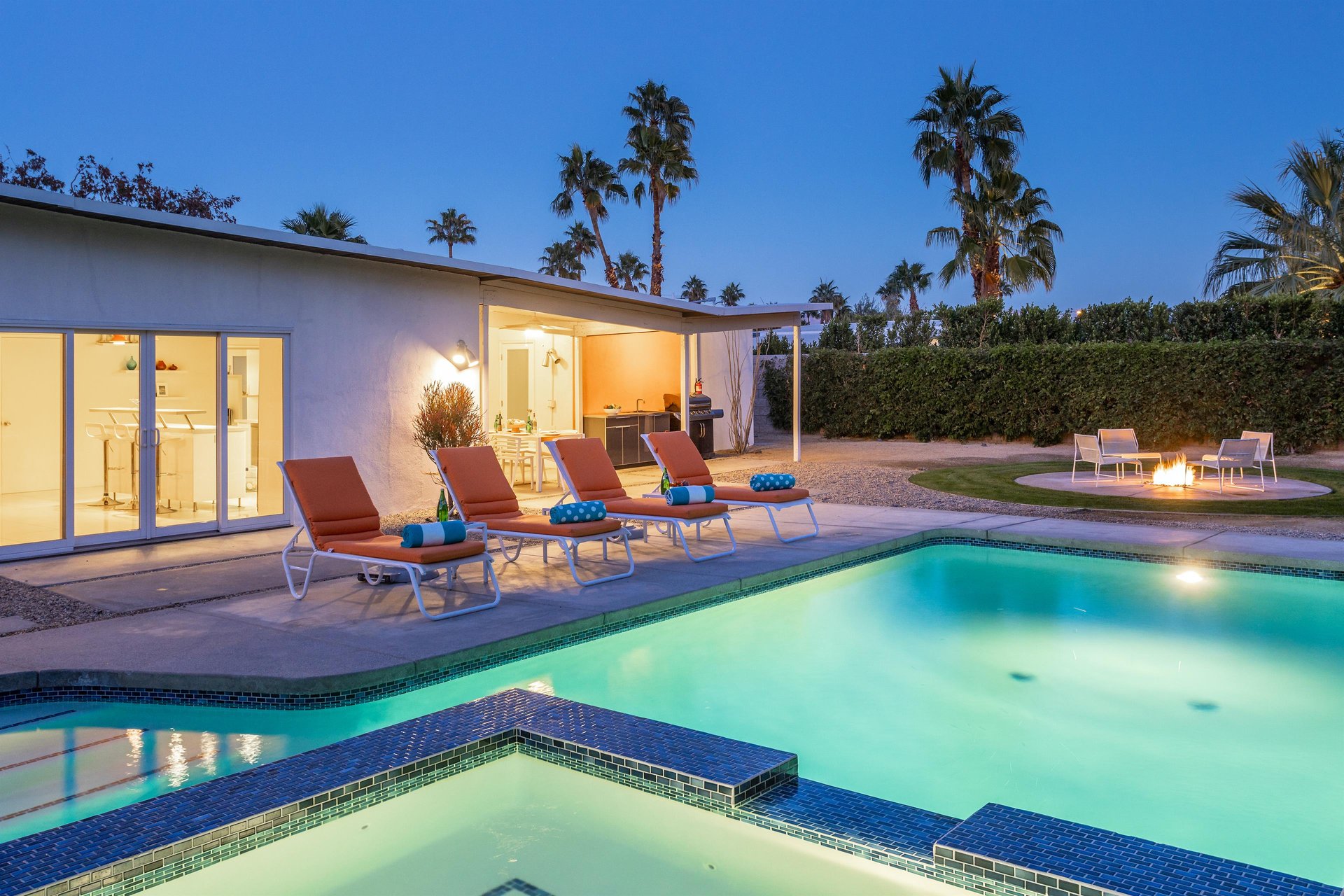 Cool off in the large pool