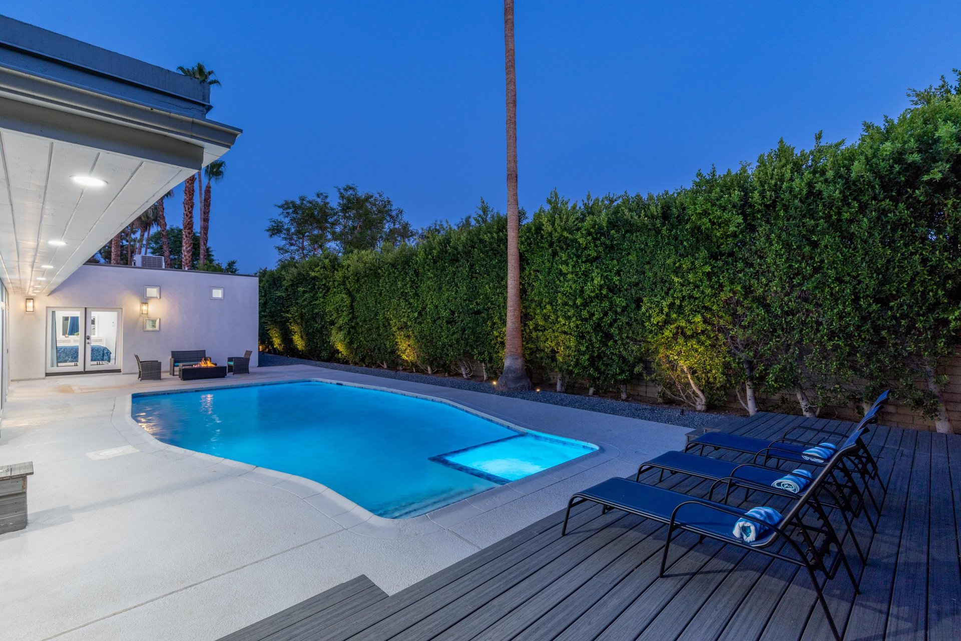 Time for evening dip in the pool