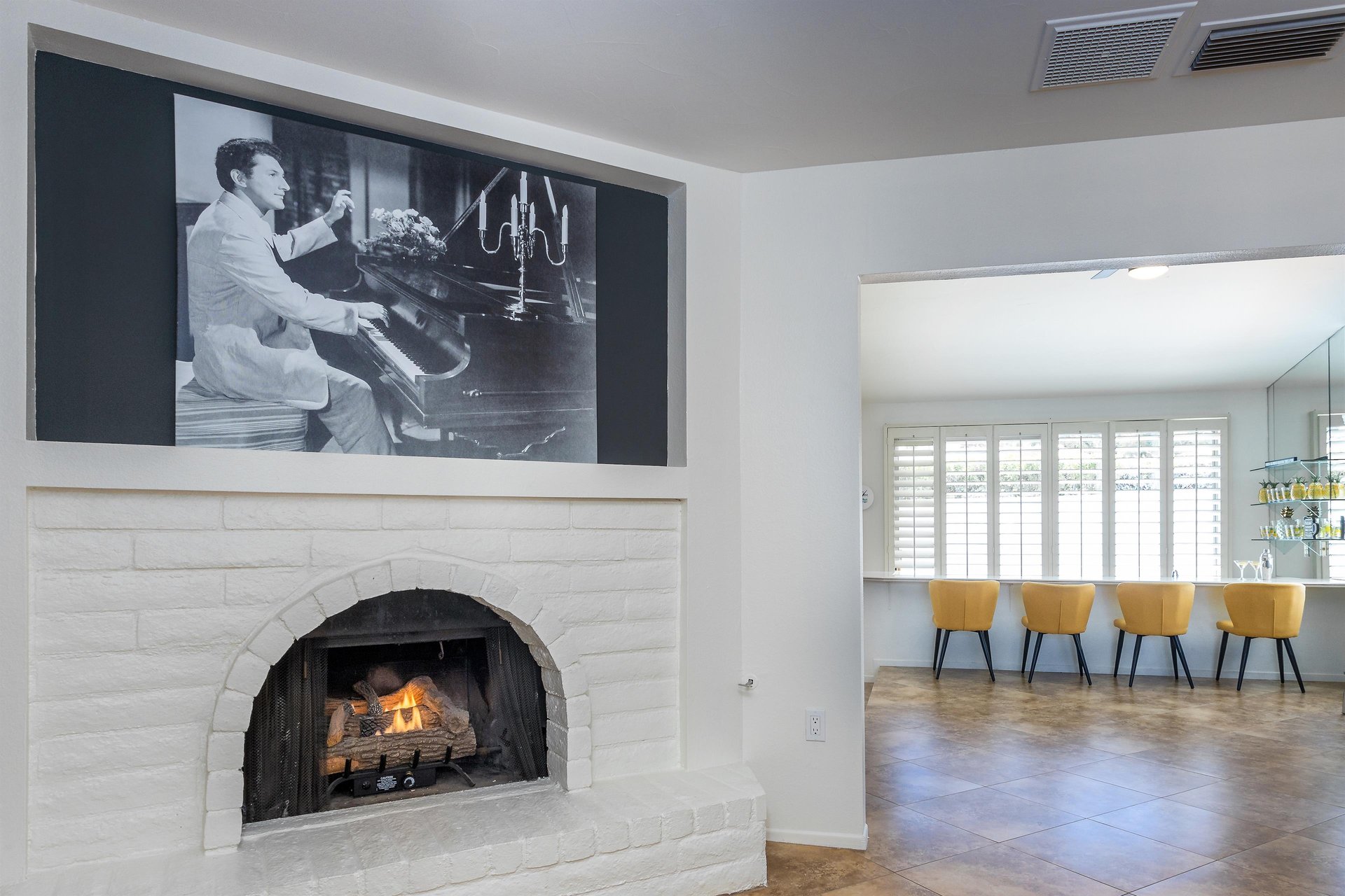 Captivating fireplace