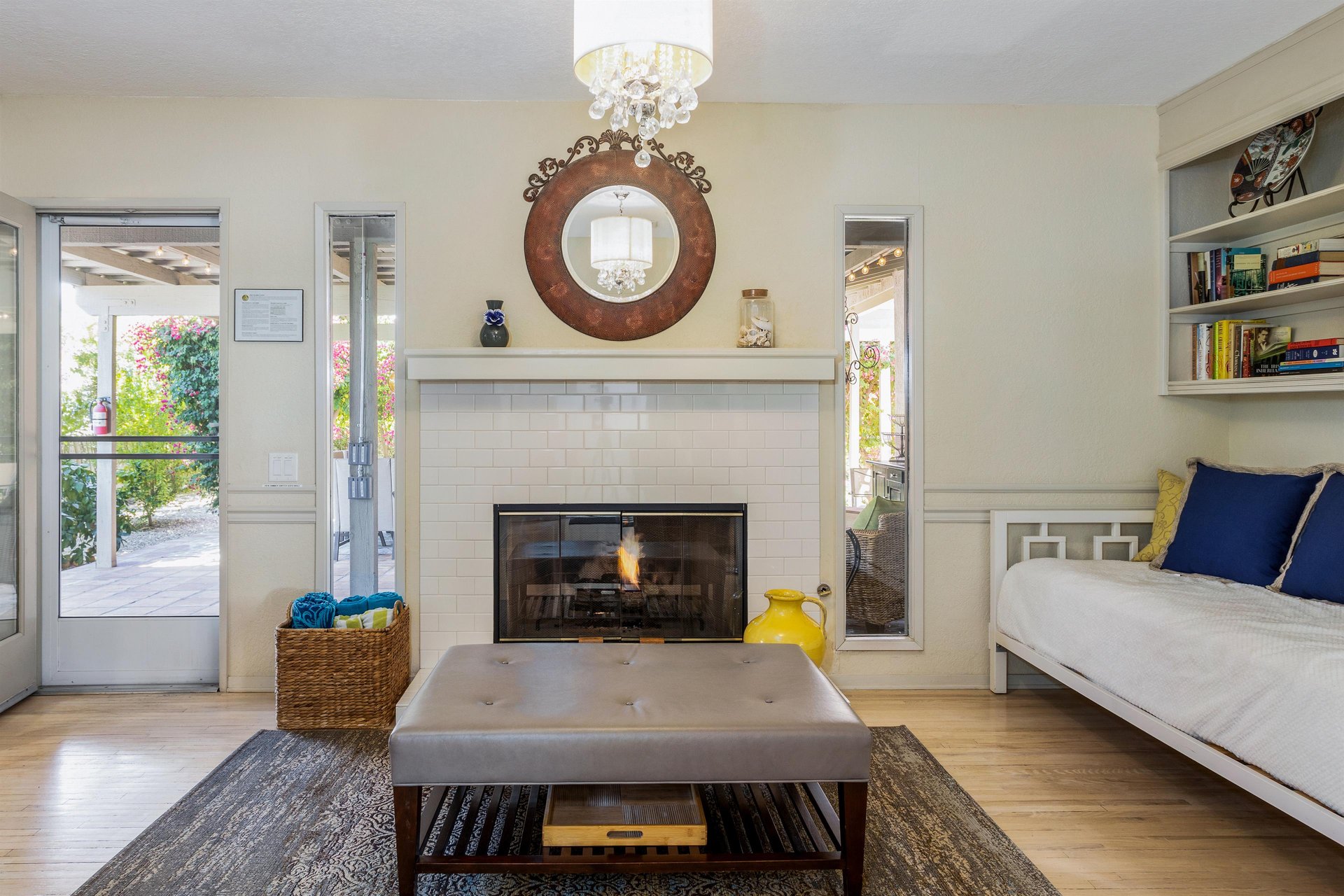 Relax by the firplace