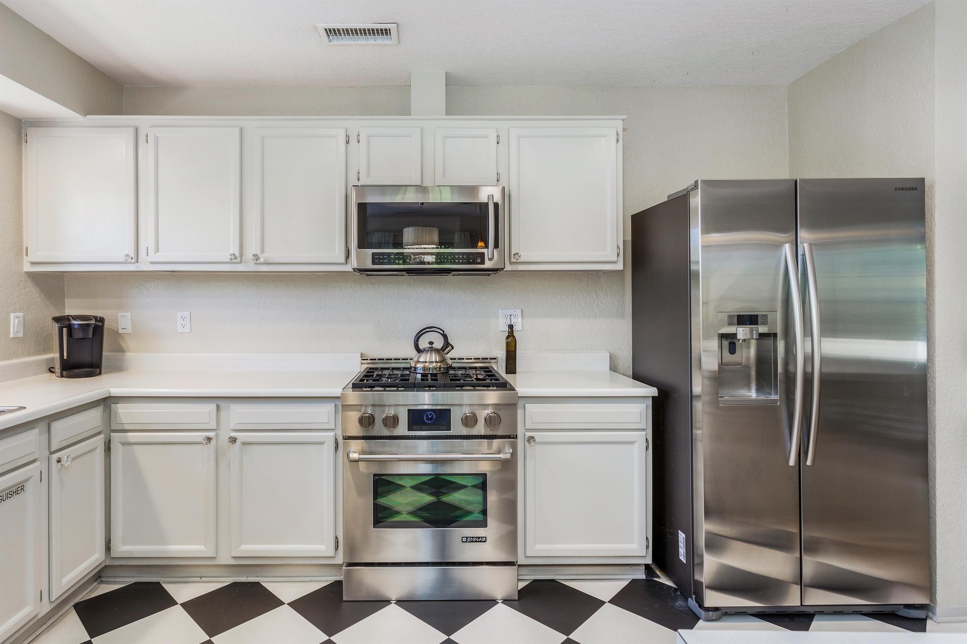 Upgraded stainless steel appliances