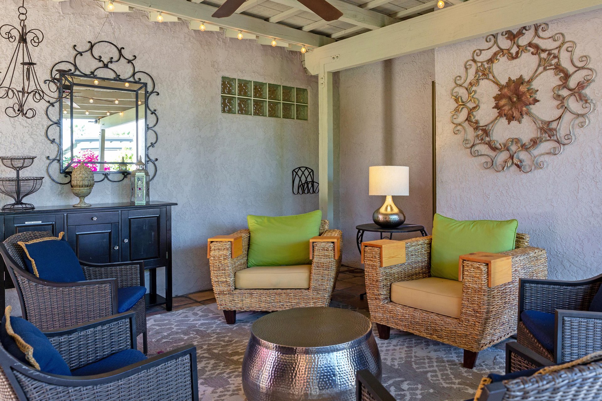 Comfortable outdoor seating