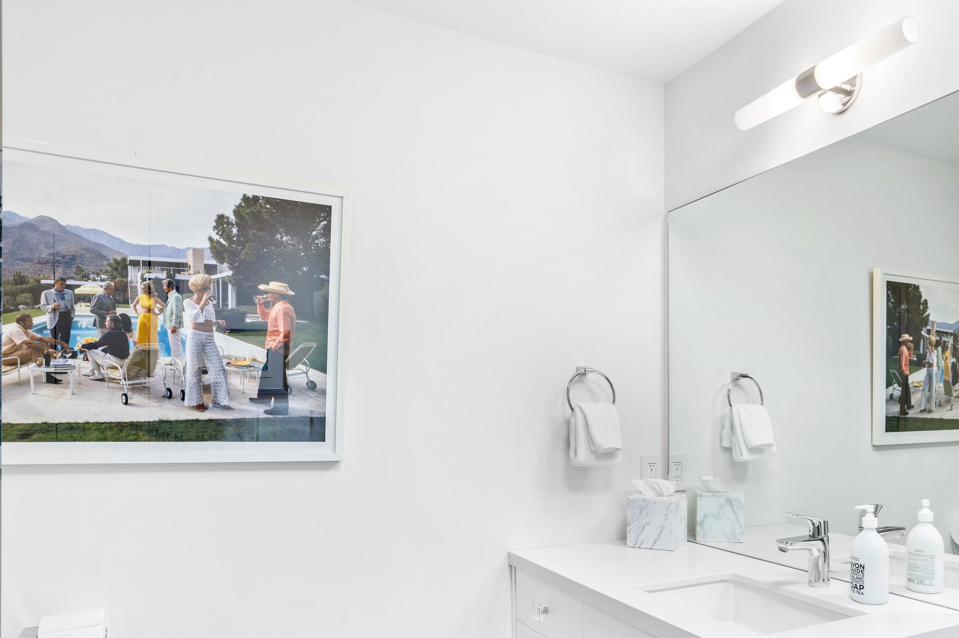 Sleek and clean bathrooms