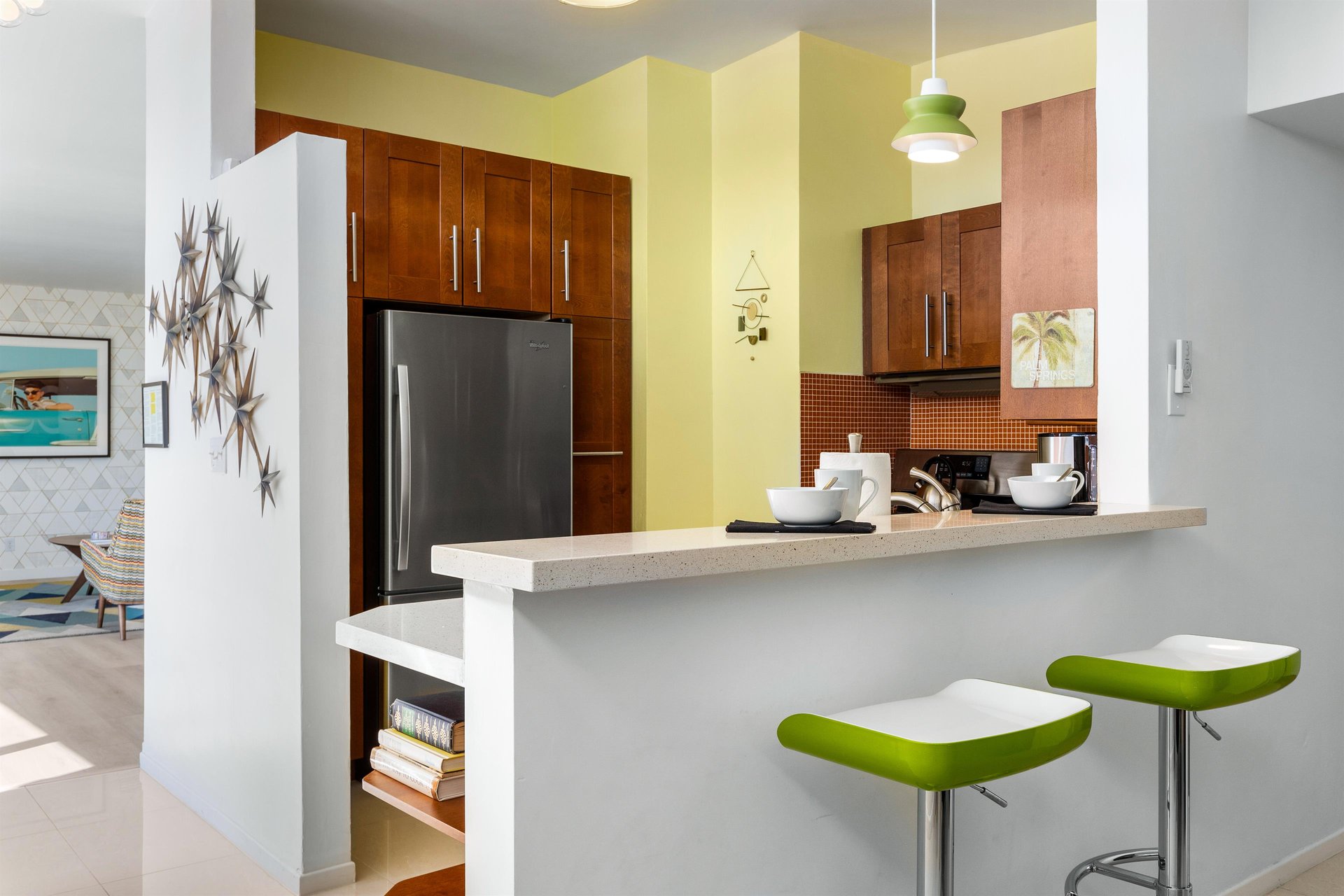 Pull up a stool at the breakfast bar