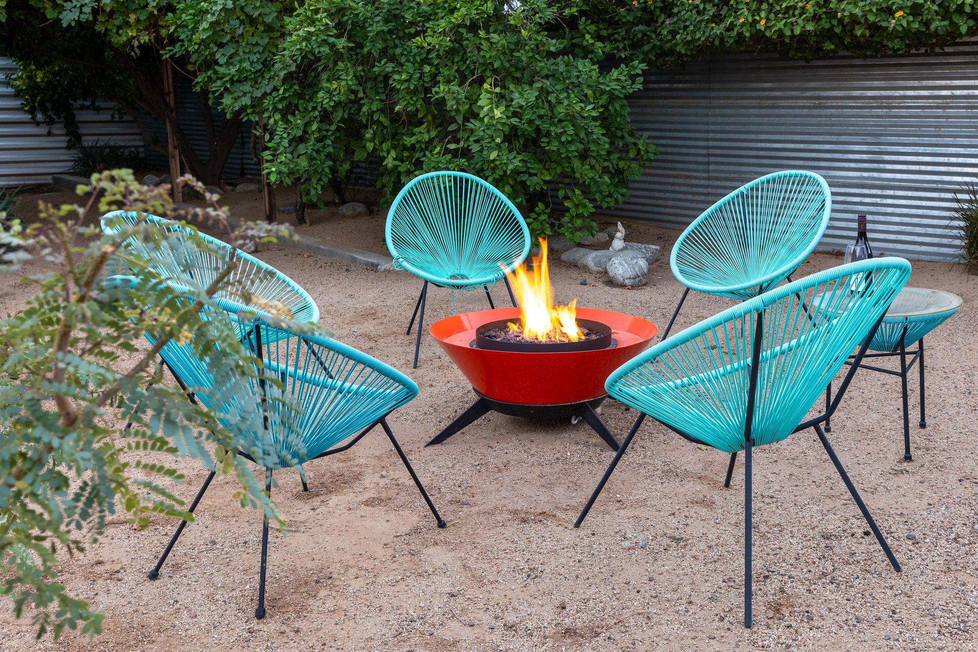 The firepit is the perfect place to hang out with friends and family
