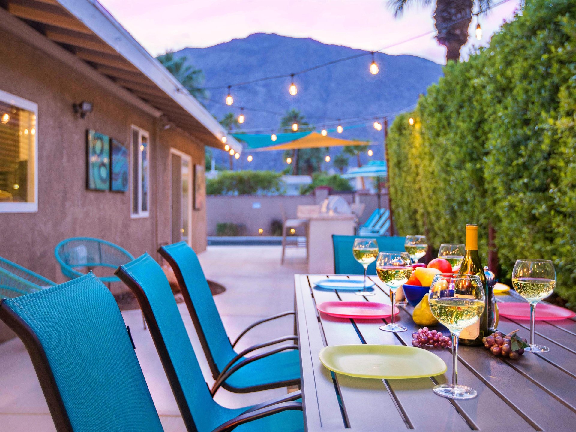 Enjoy dinner alfresco