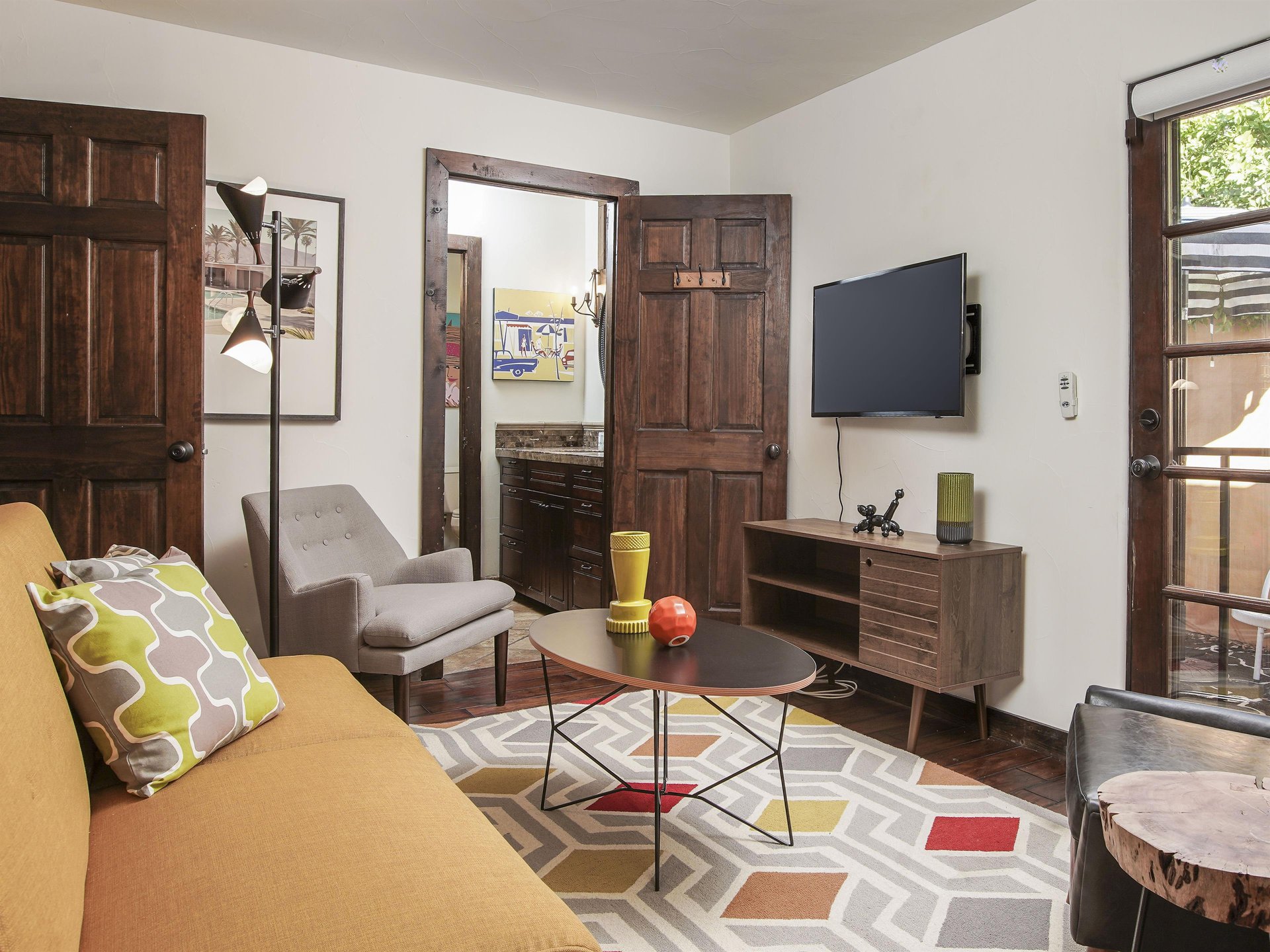 Flat screen TVs for relaxing movie nights