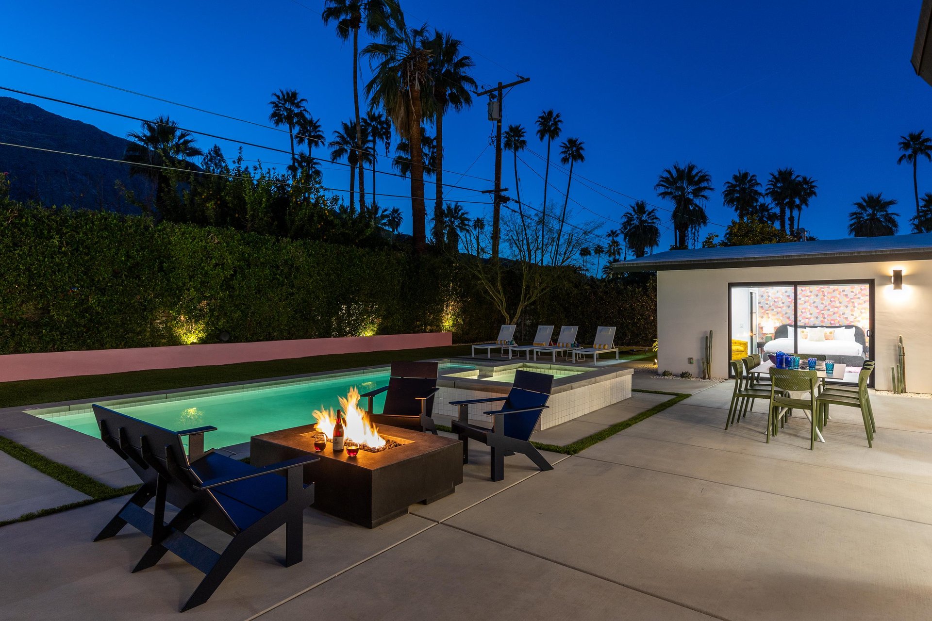 Spend your evenings relaxing in the private backyard