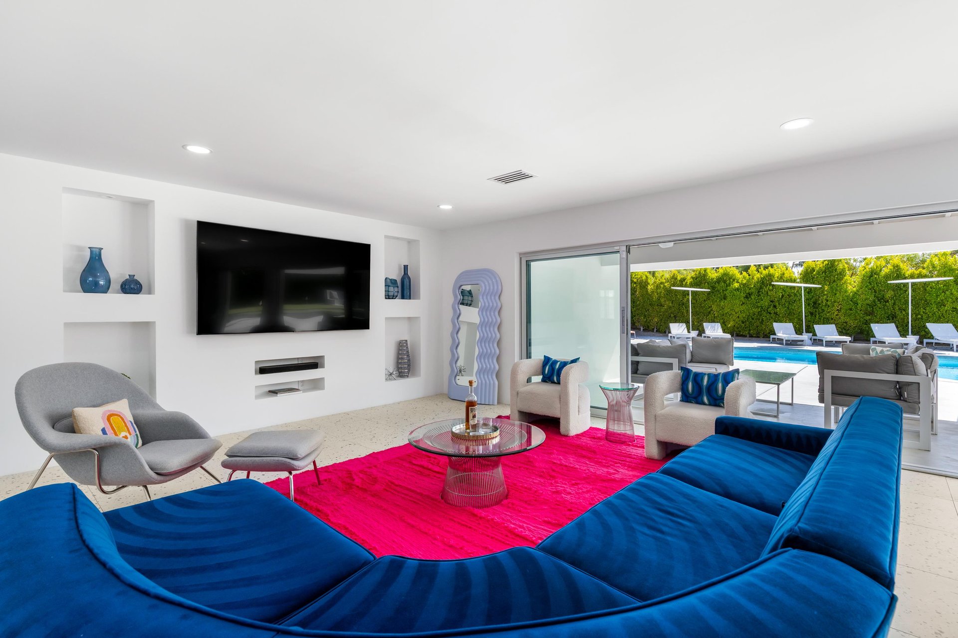 Modern pops of color everywhere