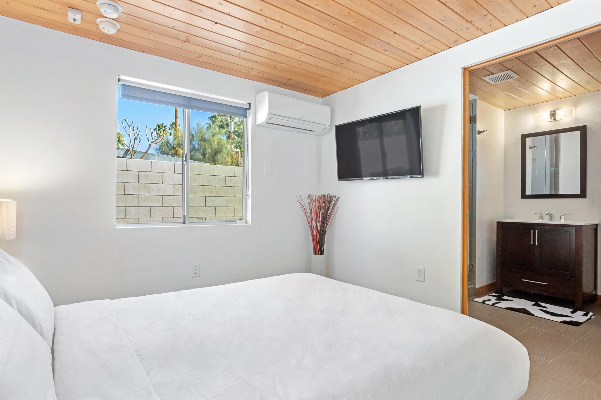 Flat screen televisions in every room