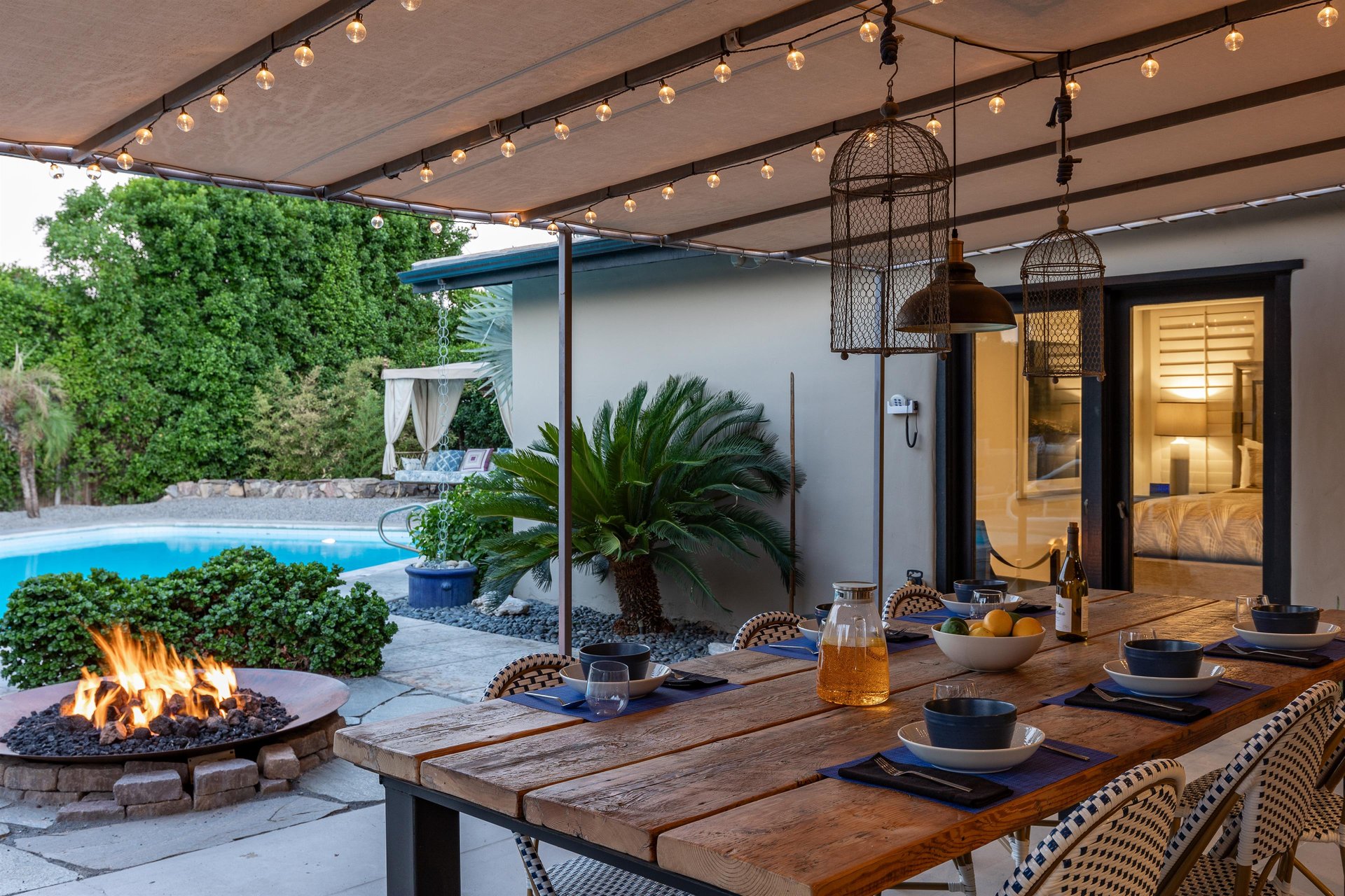 Step out onto a beautiful patio