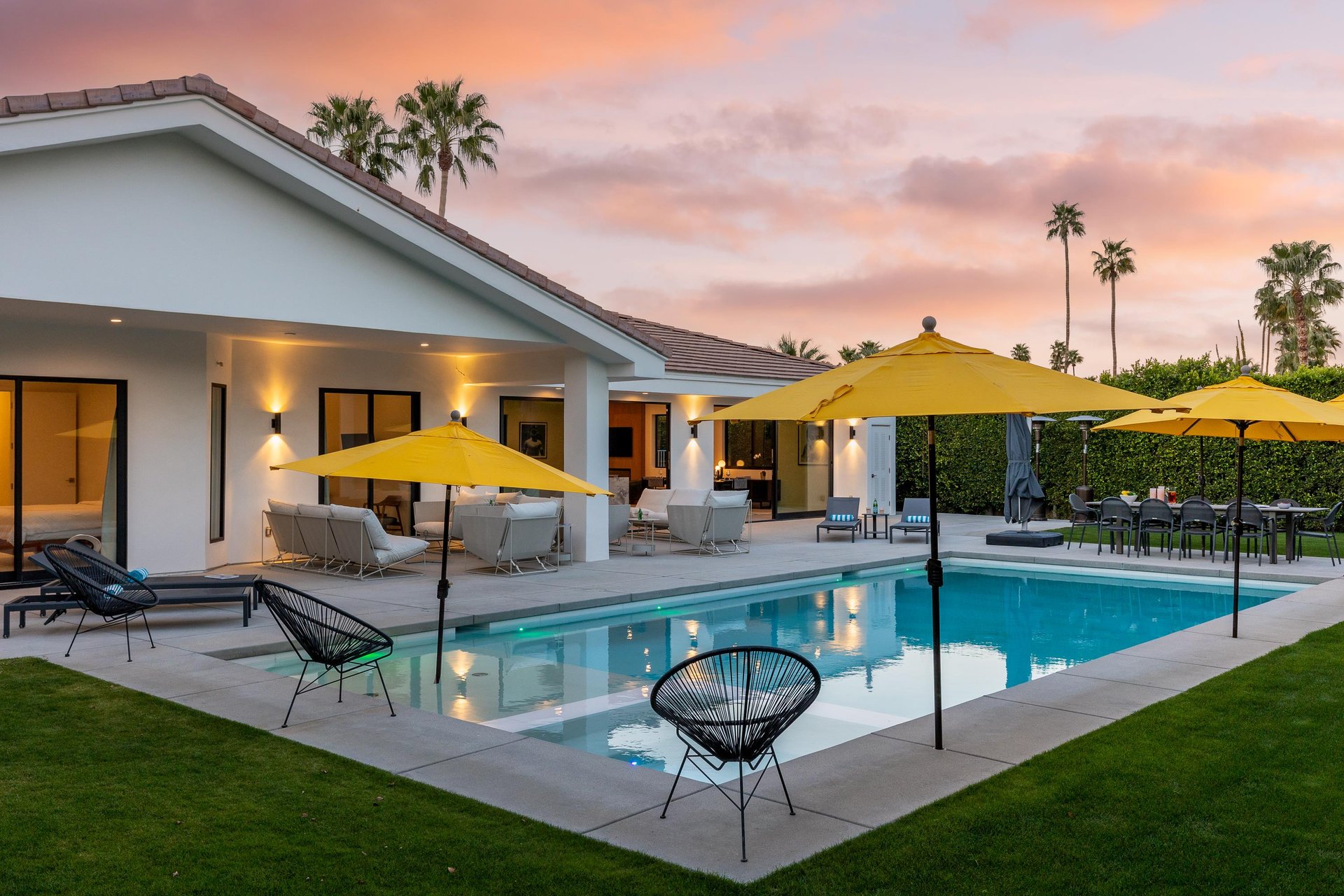 Poolside sunsets ahead