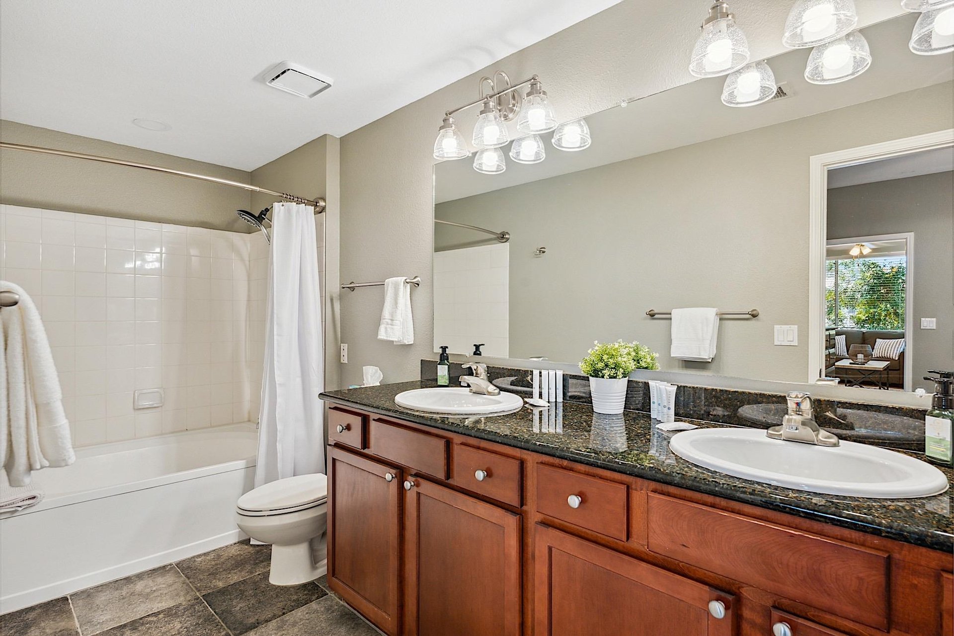 Master bathroom  His  Hers vanities