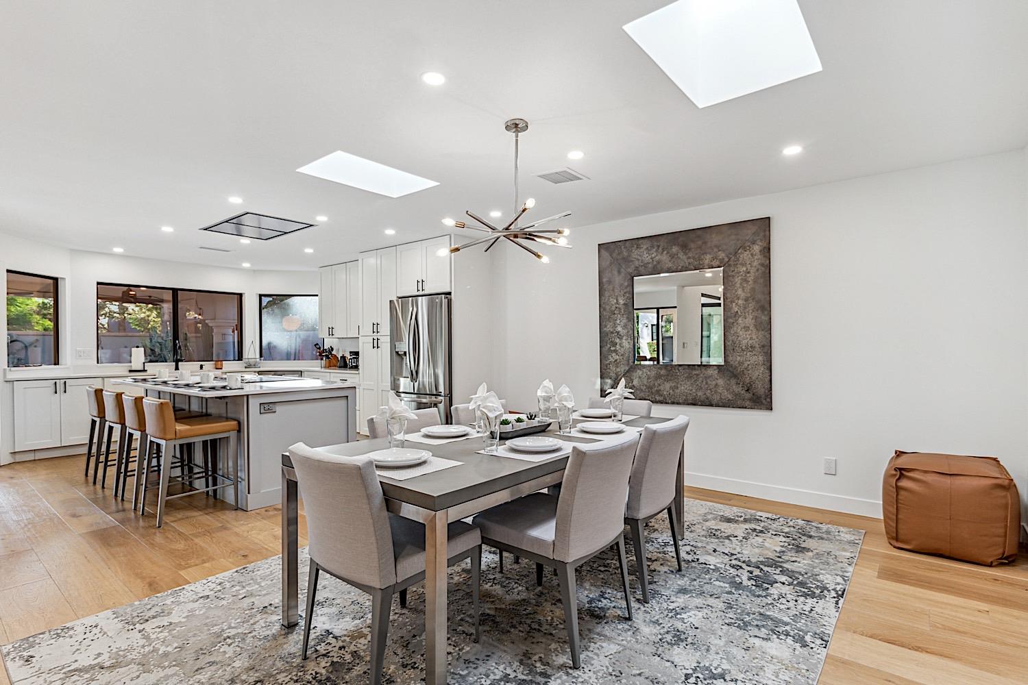 Dining room table seats 6