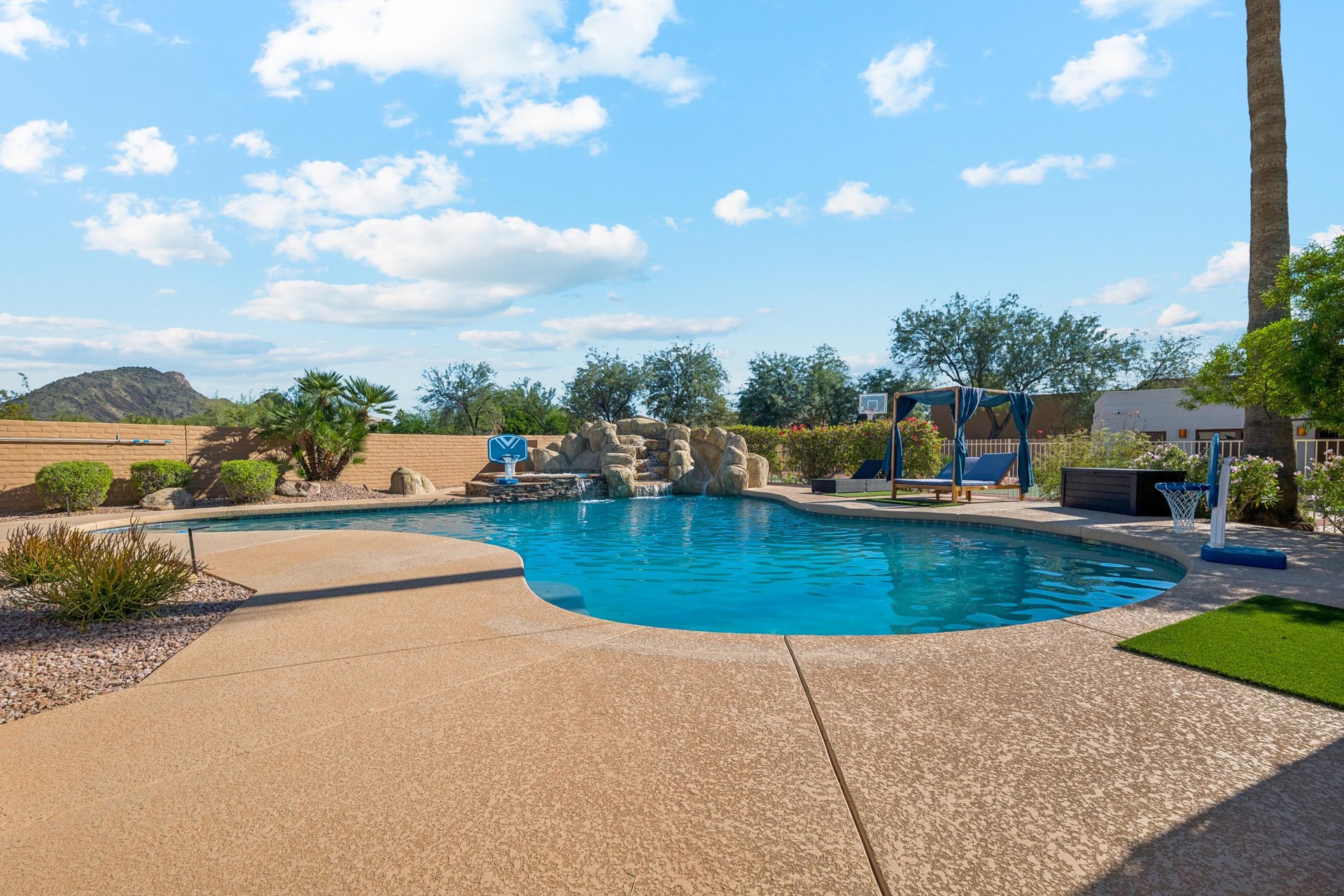 Spacious outdoor pool.