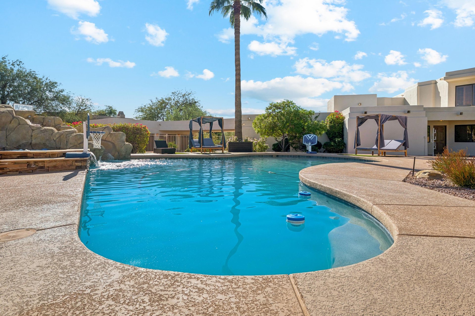 Large outdoor pool for fun in the sun.