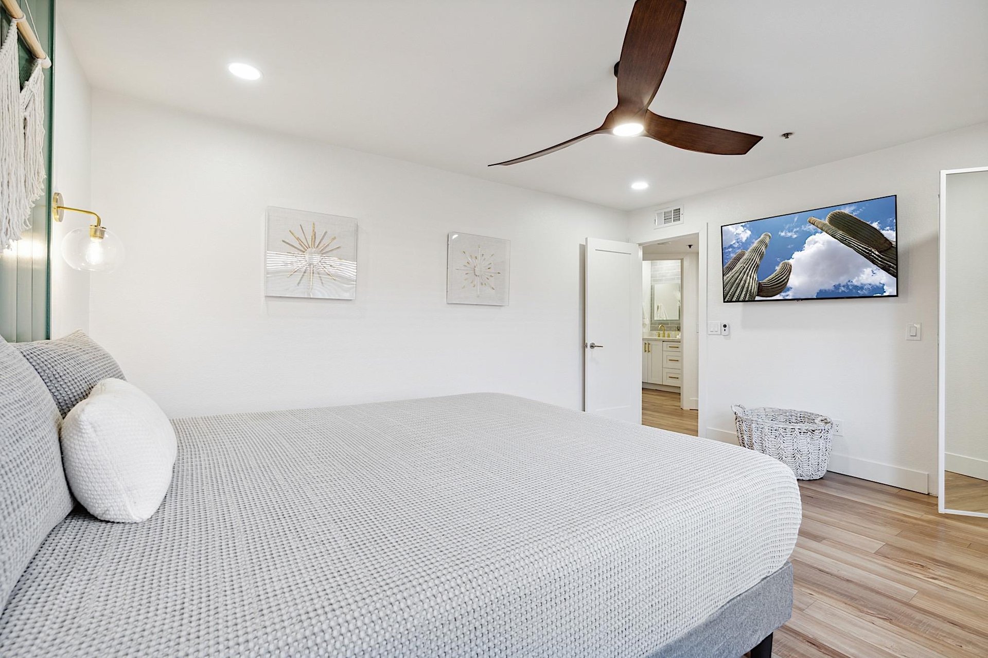 55 Smart TV in Bedroom