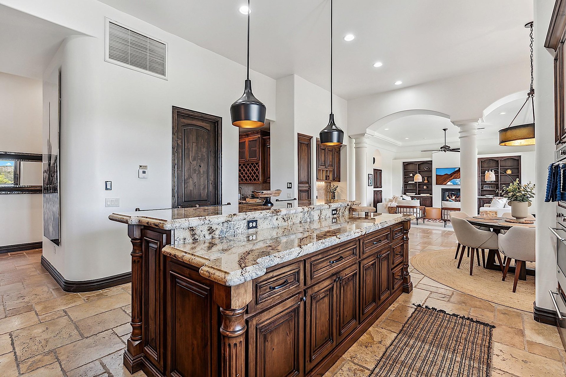 Large kitchen island
