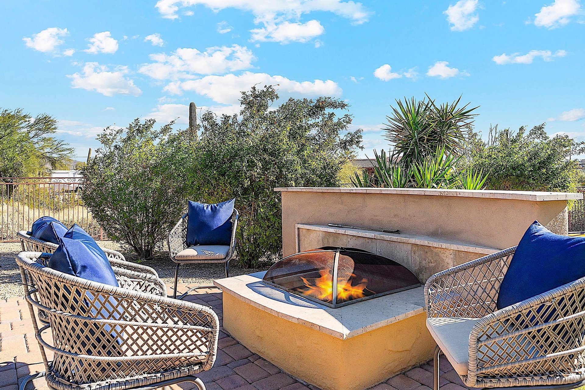 Fire Pit Conversation Area