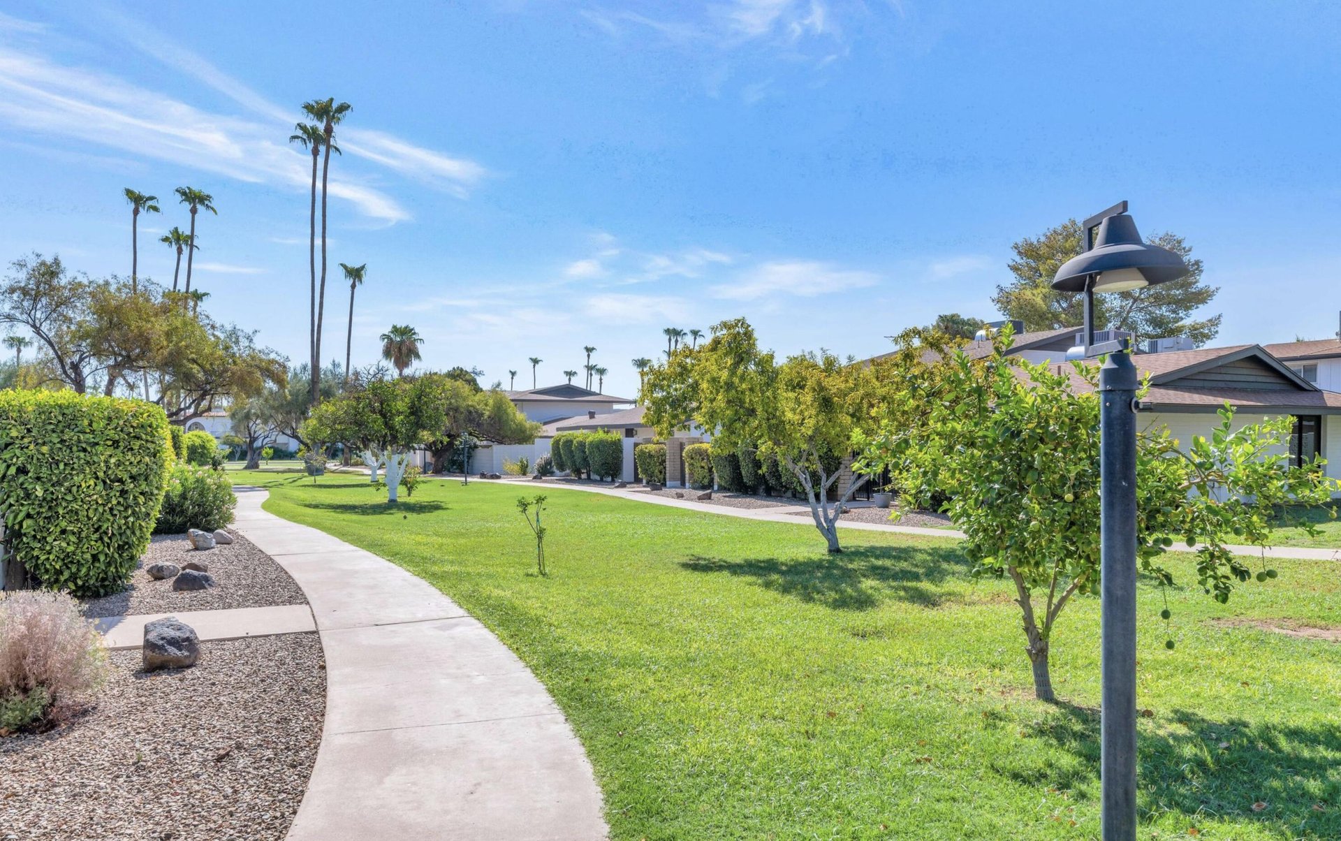 Community pathways for a nice stroll.